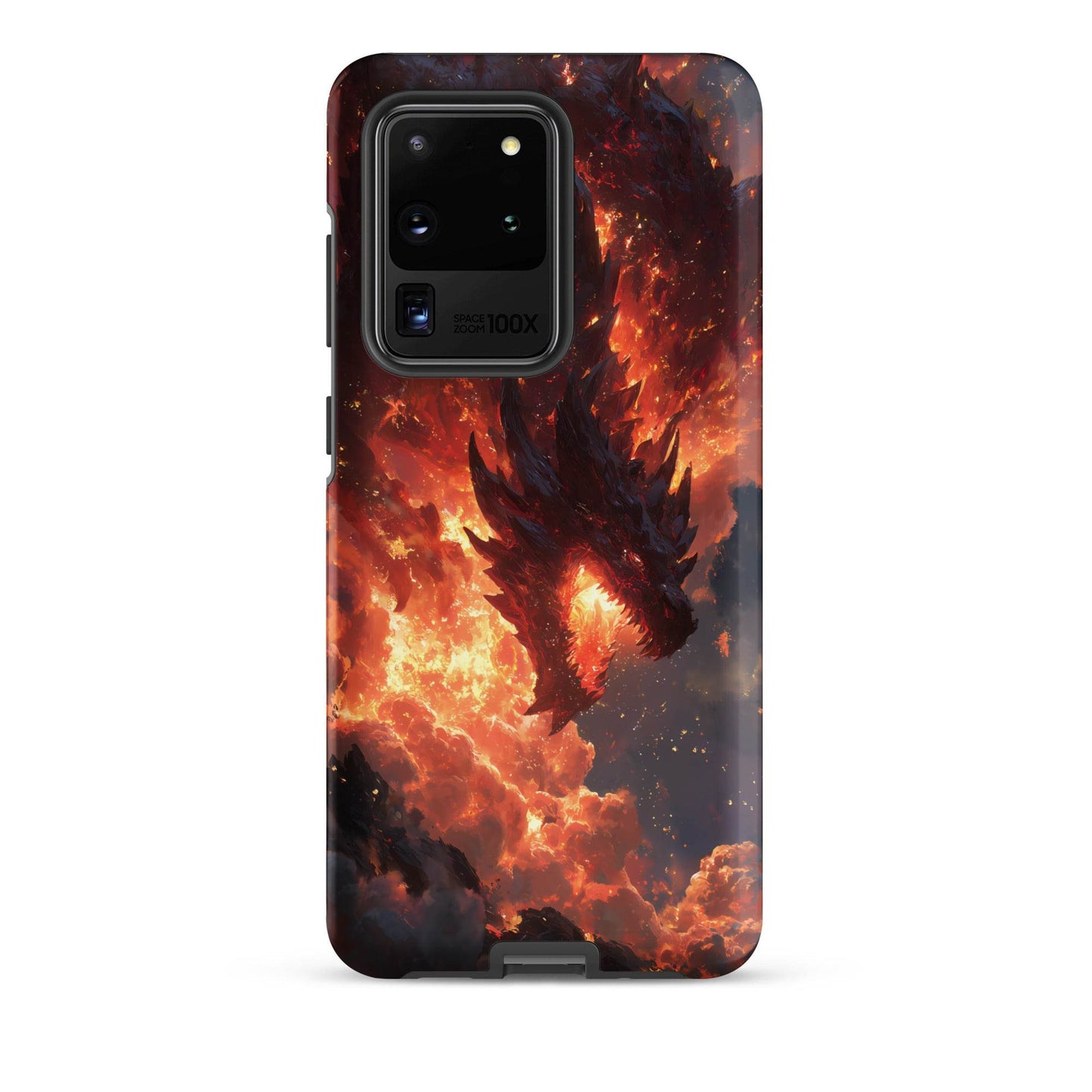 Fire Dragon: The Inferno Sovereign Tough case for Samsung® - Chromavolt