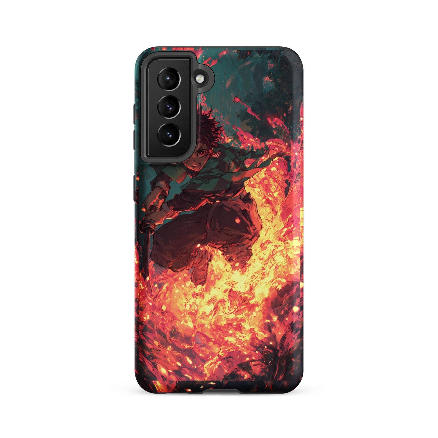 Tanjiro Kamado Hinokami Kagura, Demon Slayer Anime Tough case for Samsung® - Chromavolt