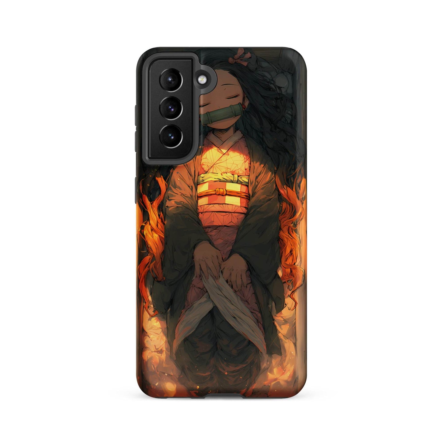 Sleeping Nezuko, Demon Slayer Anime Tough case for Samsung® - Chromavolt