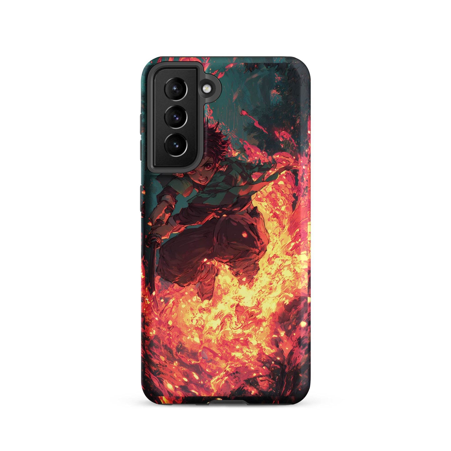 Tanjiro Kamado Hinokami Kagura, Demon Slayer Anime Tough case for Samsung® - Chromavolt