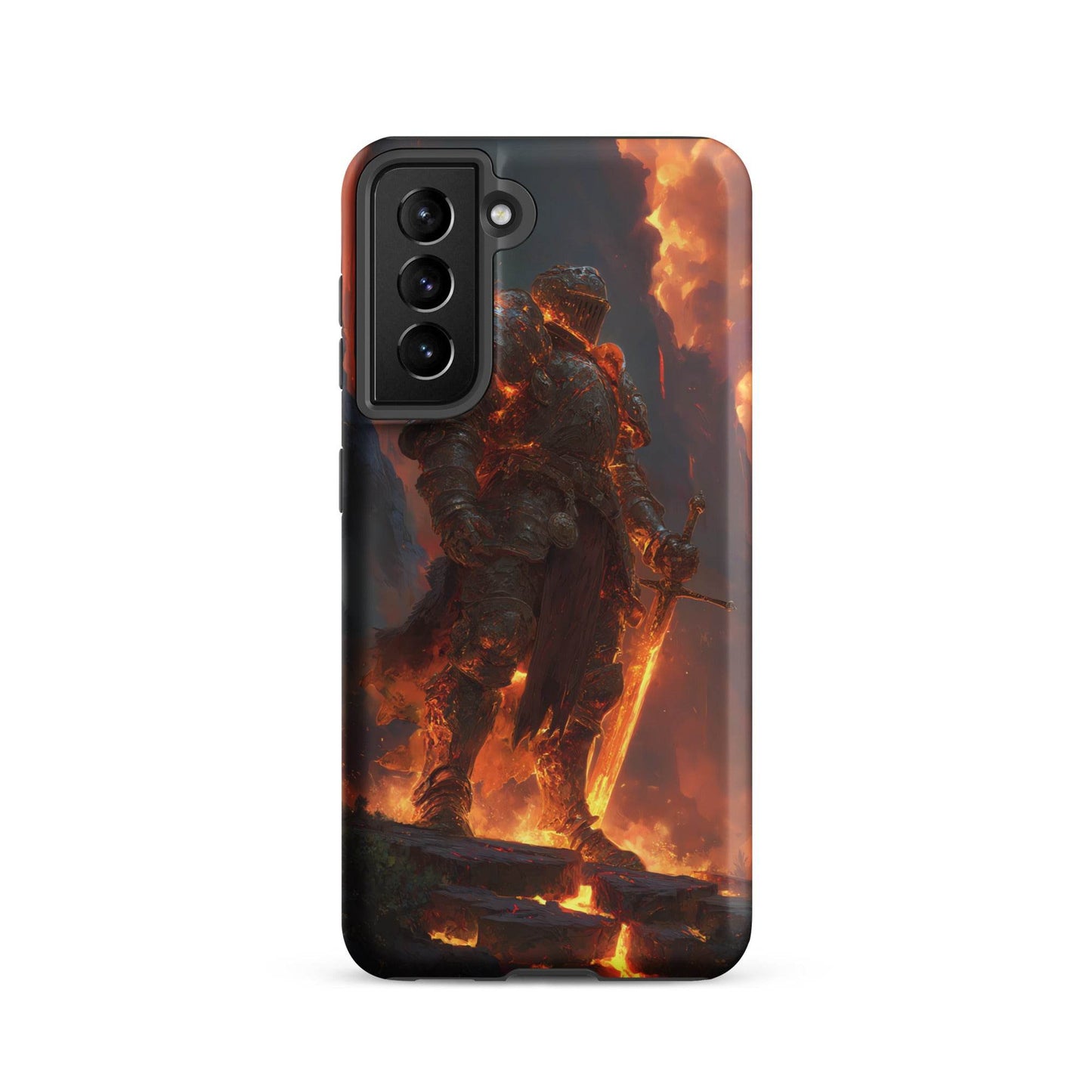 Fire Elemental Knight, Original Anime Art Tough case for Samsung® - Chromavolt