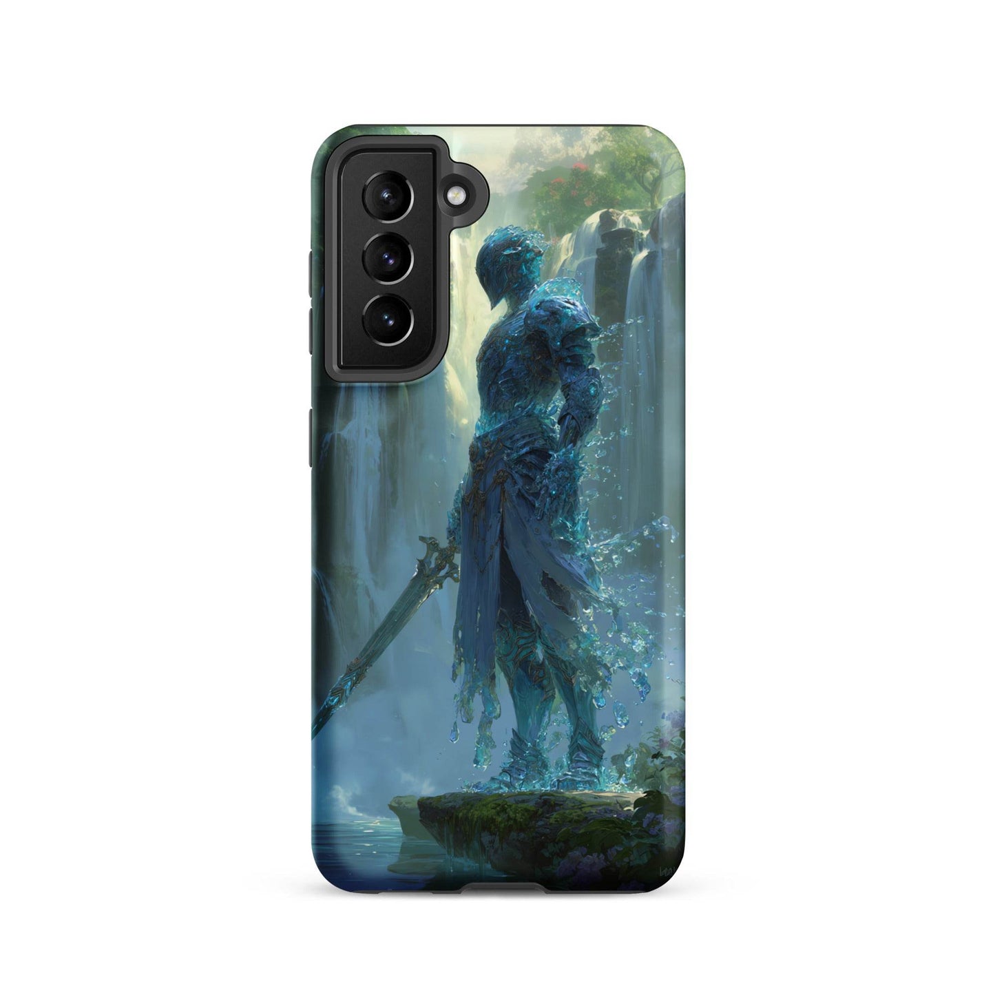 Water Elemental Knight, Original Anime Art Tough case for Samsung® - Chromavolt