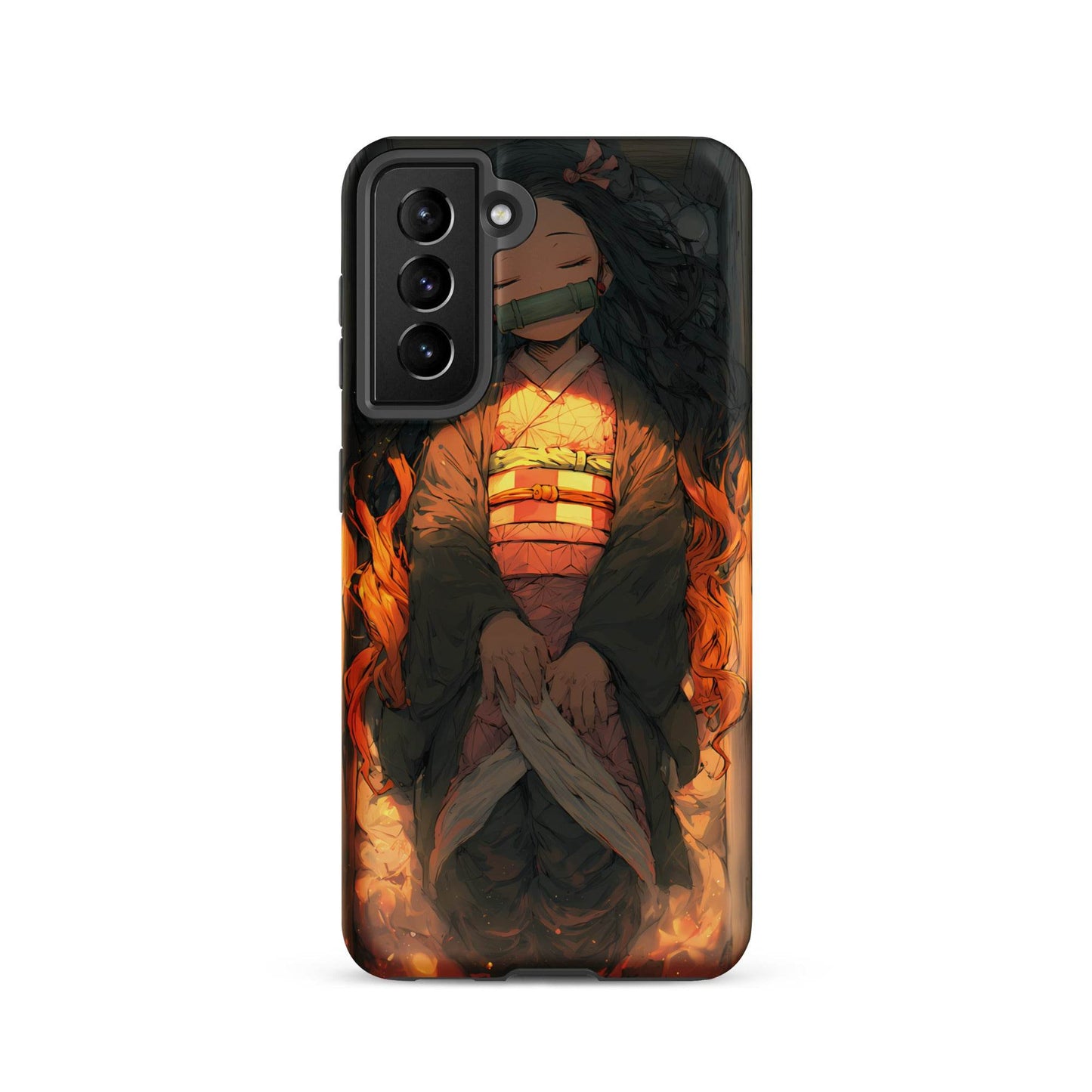 Sleeping Nezuko, Demon Slayer Anime Tough case for Samsung® - Chromavolt