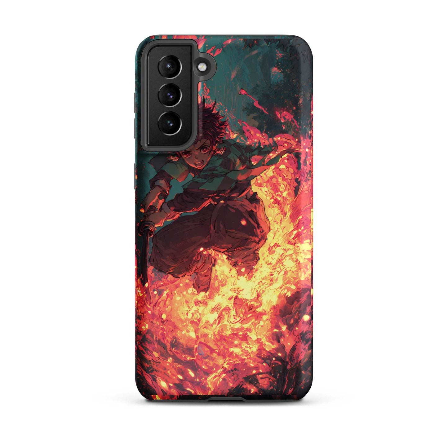 Tanjiro Kamado Hinokami Kagura, Demon Slayer Anime Tough case for Samsung® - Chromavolt