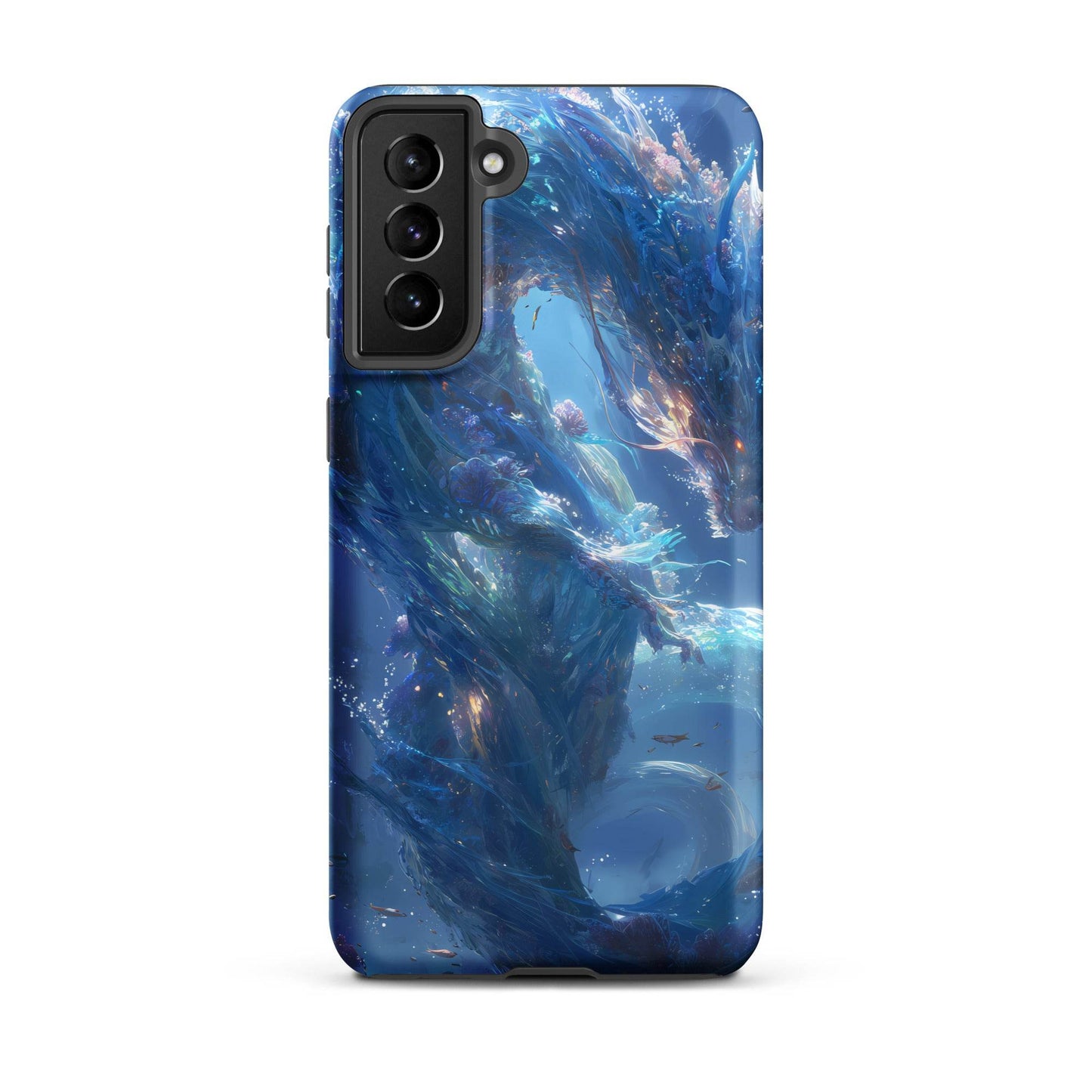 Water Dragon: The Serpent of Serenity Tough case for Samsung® - Chromavolt