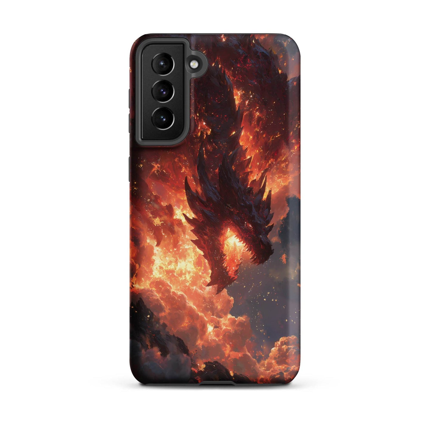 Fire Dragon: The Inferno Sovereign Tough case for Samsung® - Chromavolt