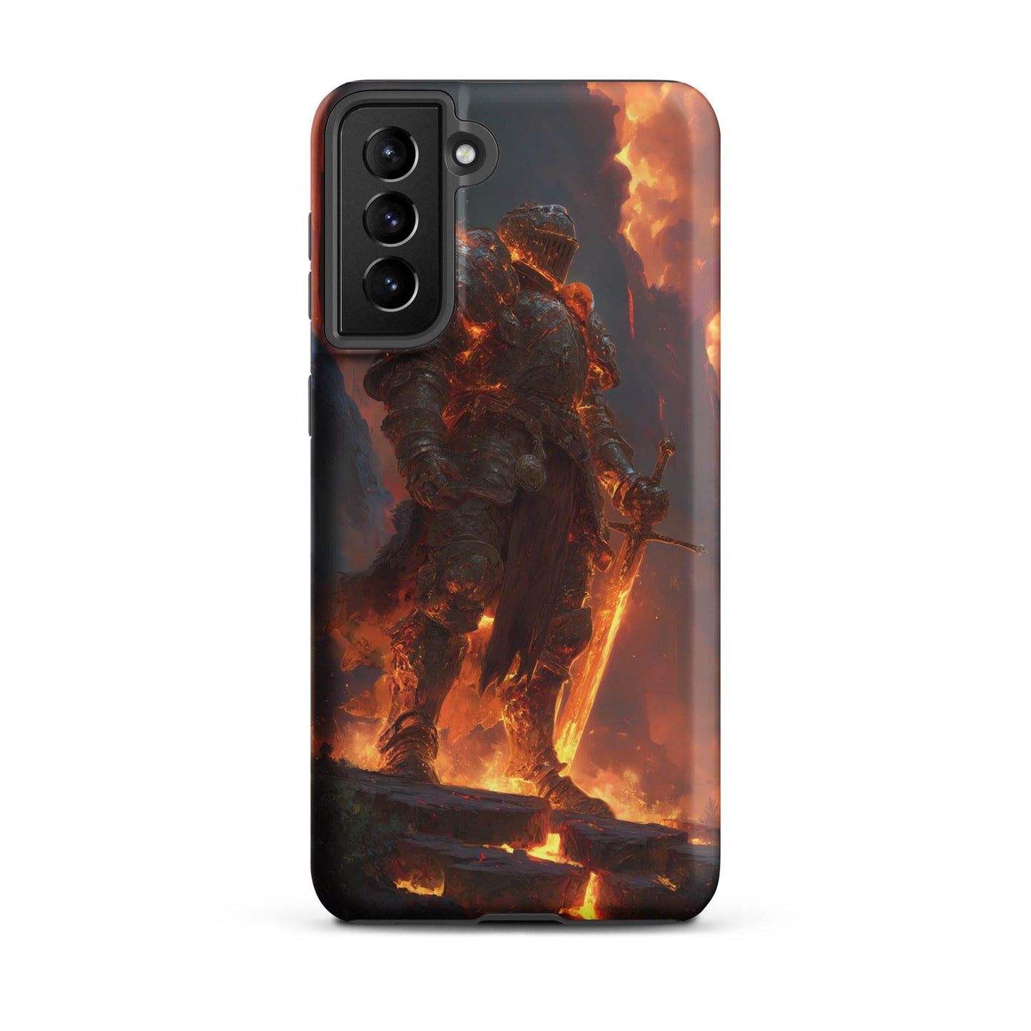 Fire Elemental Knight, Original Anime Art Tough case for Samsung® - Chromavolt