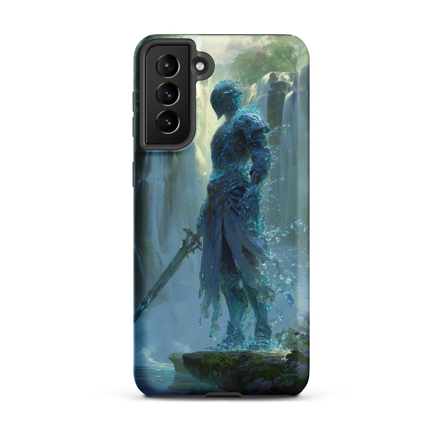 Water Elemental Knight, Original Anime Art Tough case for Samsung® - Chromavolt
