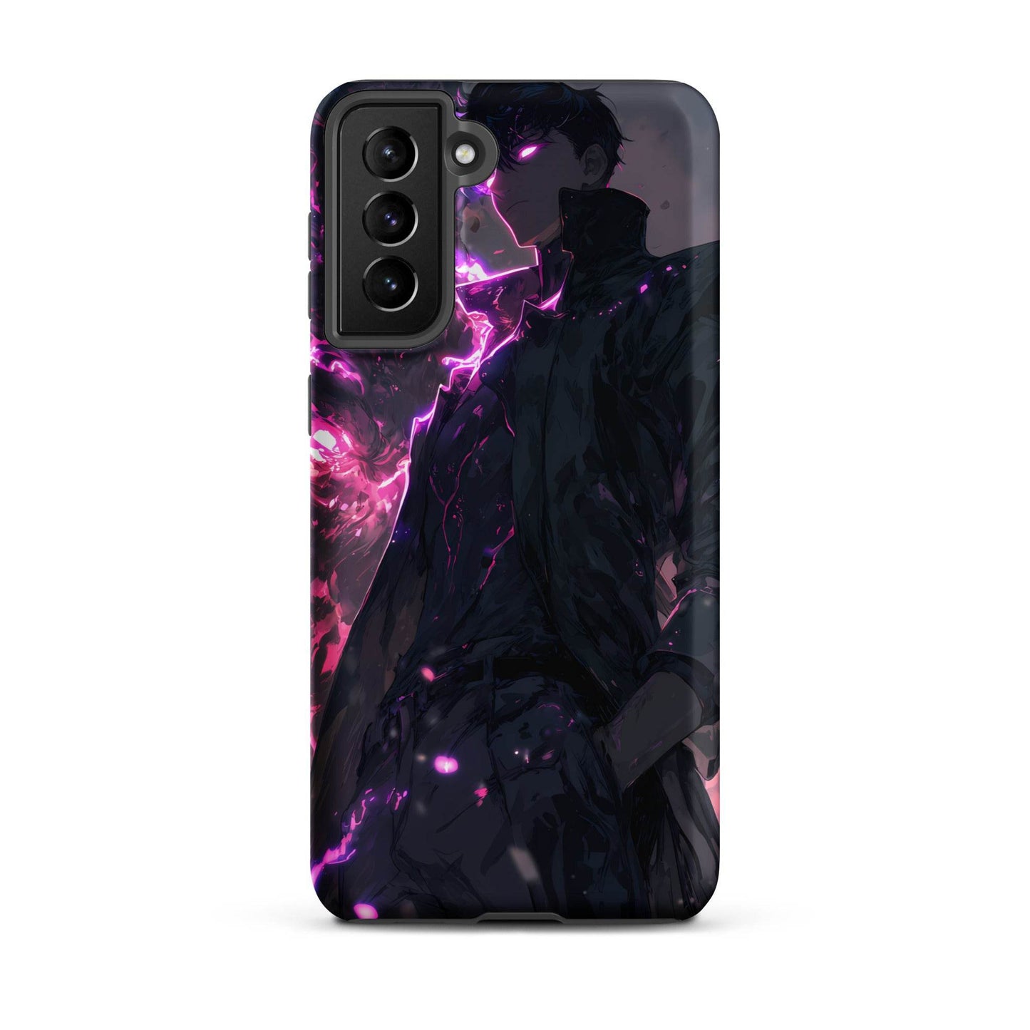 Solo Leveling Sung Jinwoo Shadow Monarch Anime Fan Art Tough case for Samsung® - Chromavolt