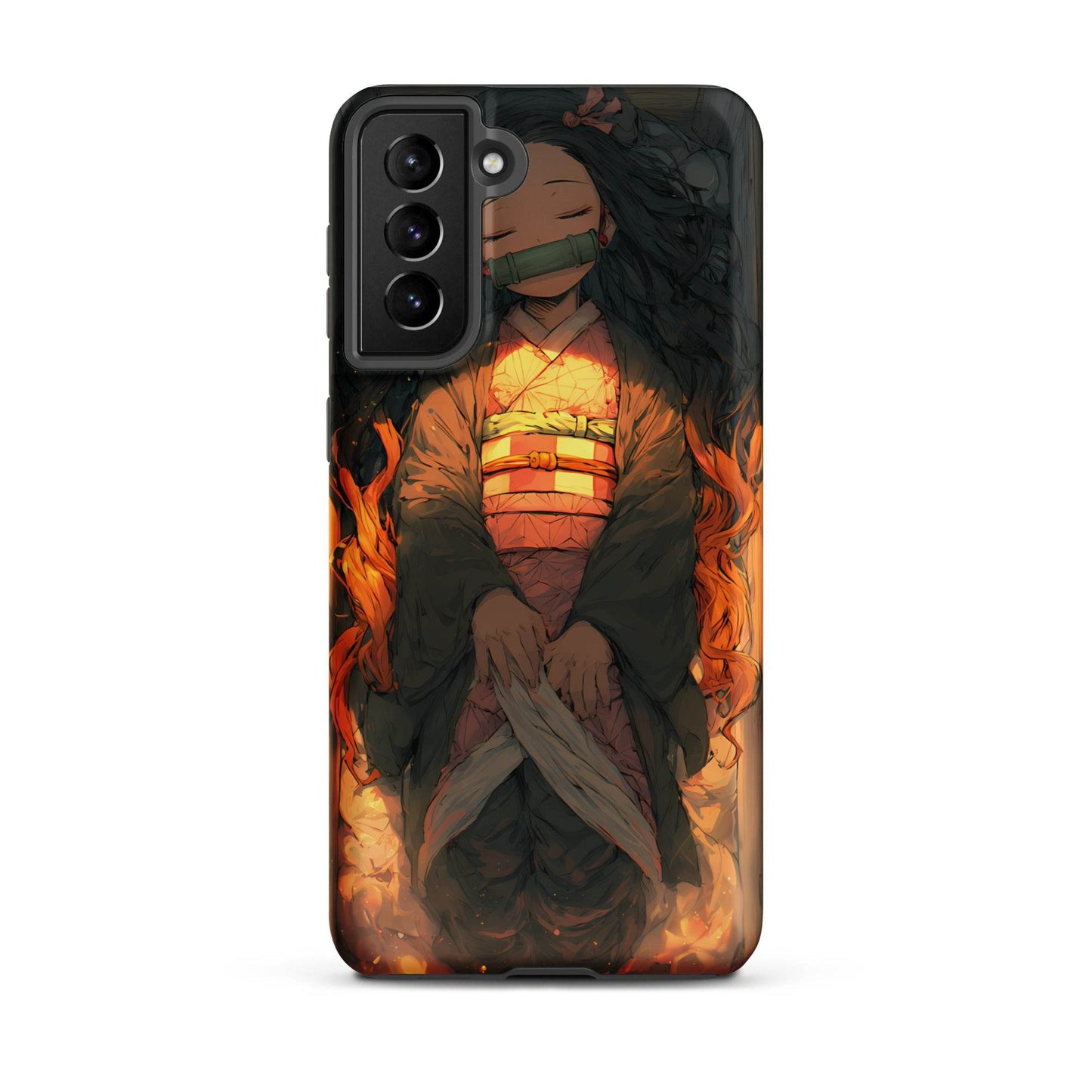 Sleeping Nezuko, Demon Slayer Anime Tough case for Samsung® - Chromavolt