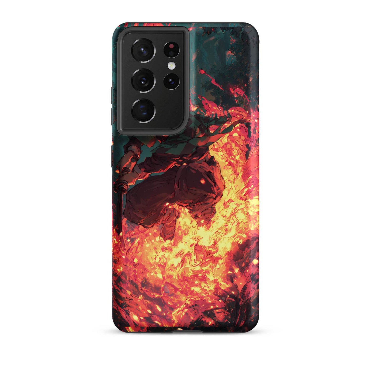 Tanjiro Kamado Hinokami Kagura, Demon Slayer Anime Tough case for Samsung® - Chromavolt