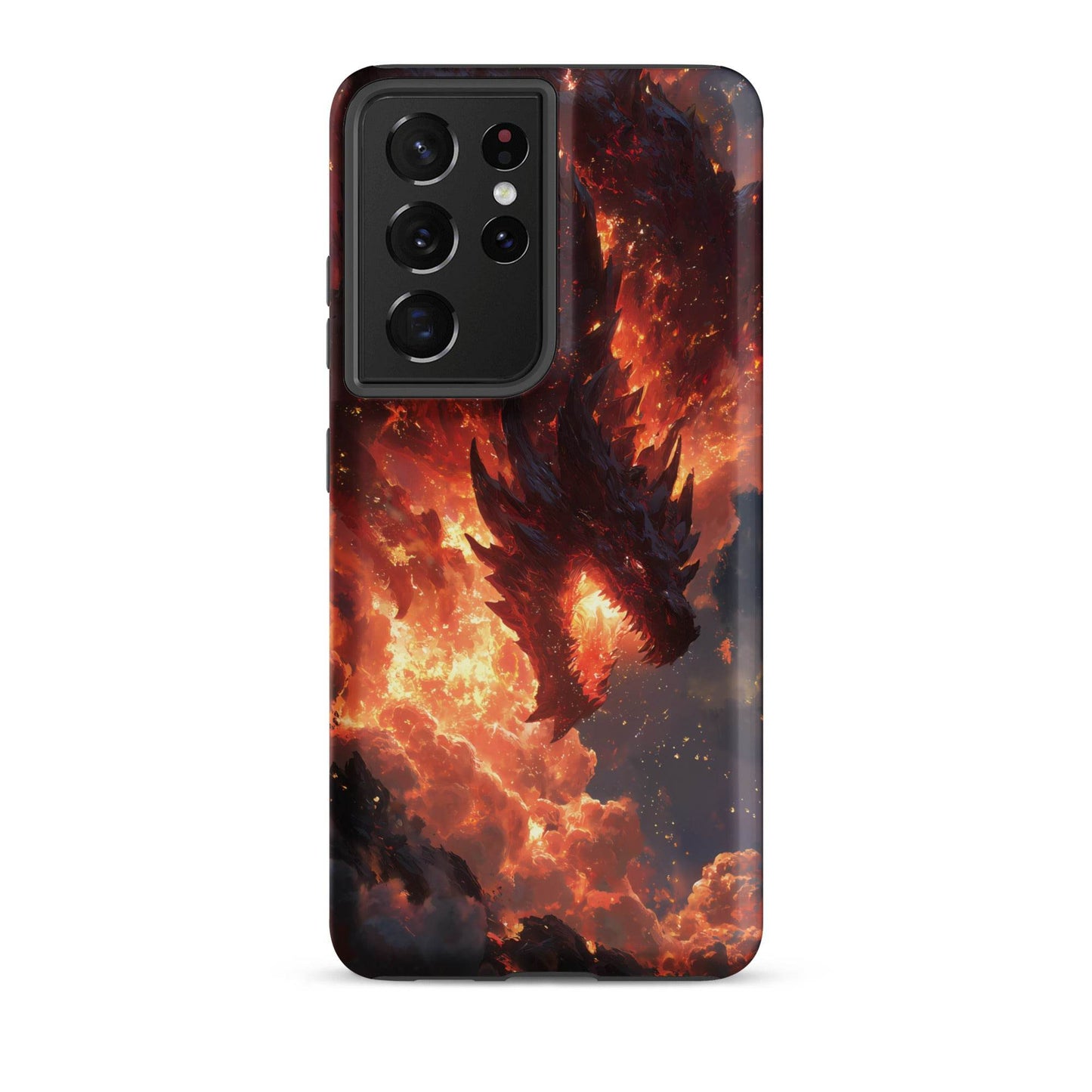 Fire Dragon: The Inferno Sovereign Tough case for Samsung® - Chromavolt
