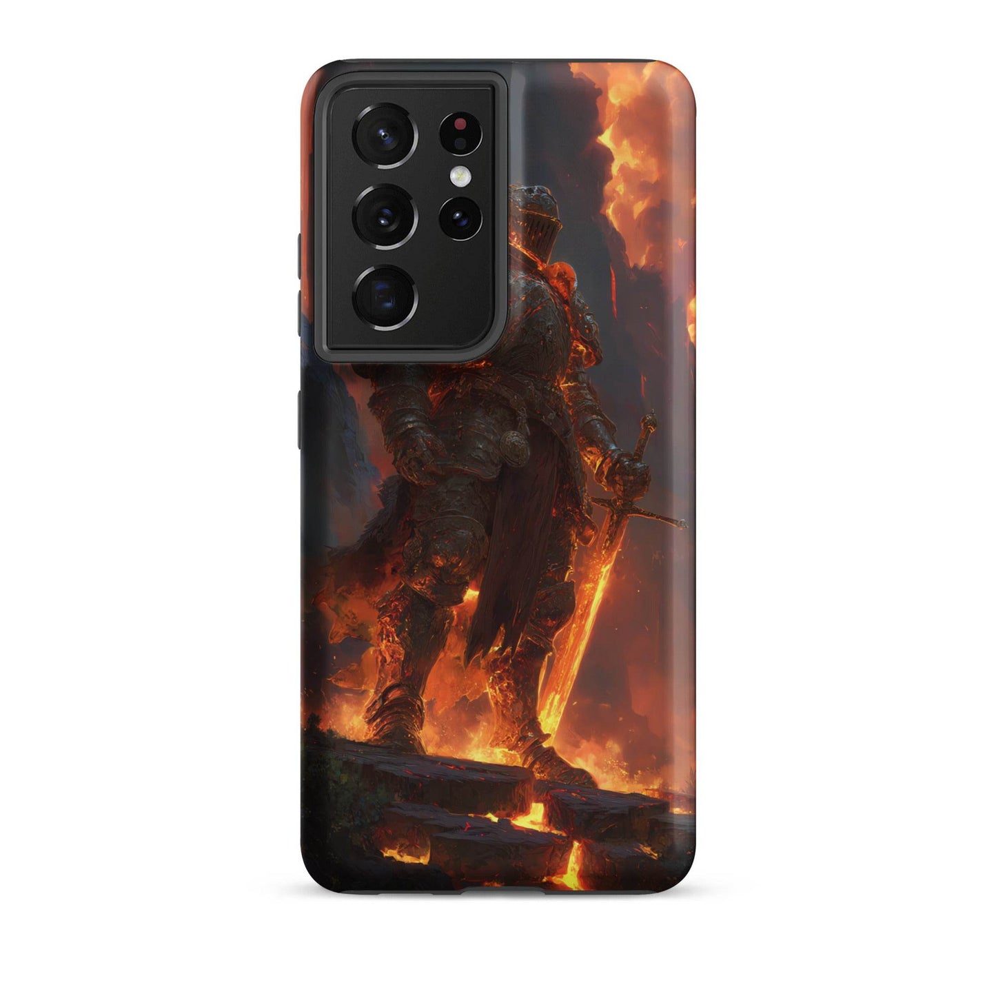 Fire Elemental Knight, Original Anime Art Tough case for Samsung® - Chromavolt