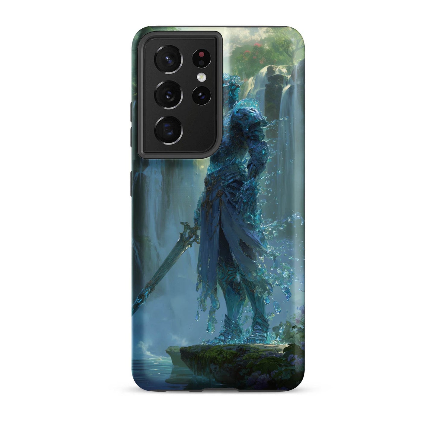 Water Elemental Knight, Original Anime Art Tough case for Samsung® - Chromavolt