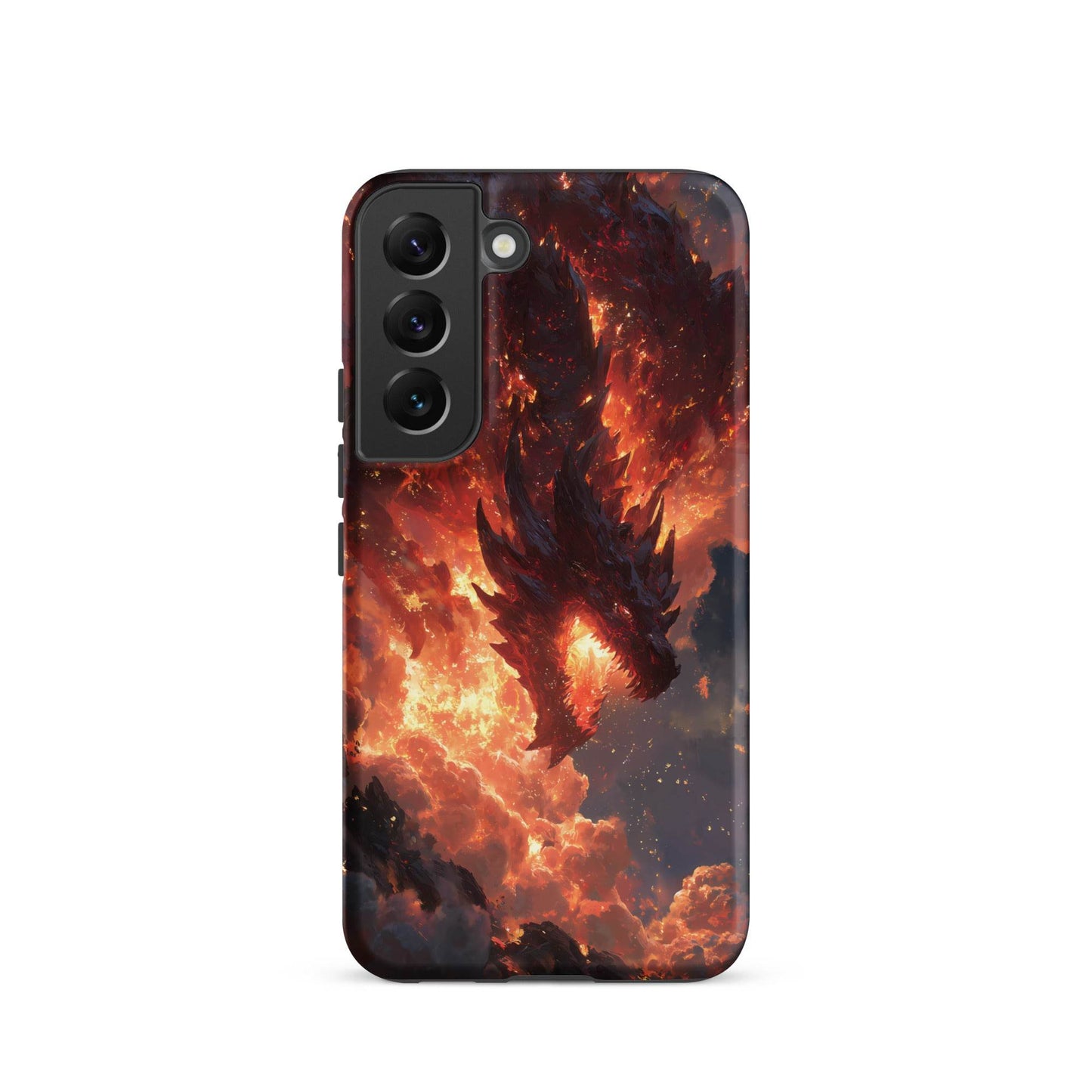 Fire Dragon: The Inferno Sovereign Tough case for Samsung® - Chromavolt