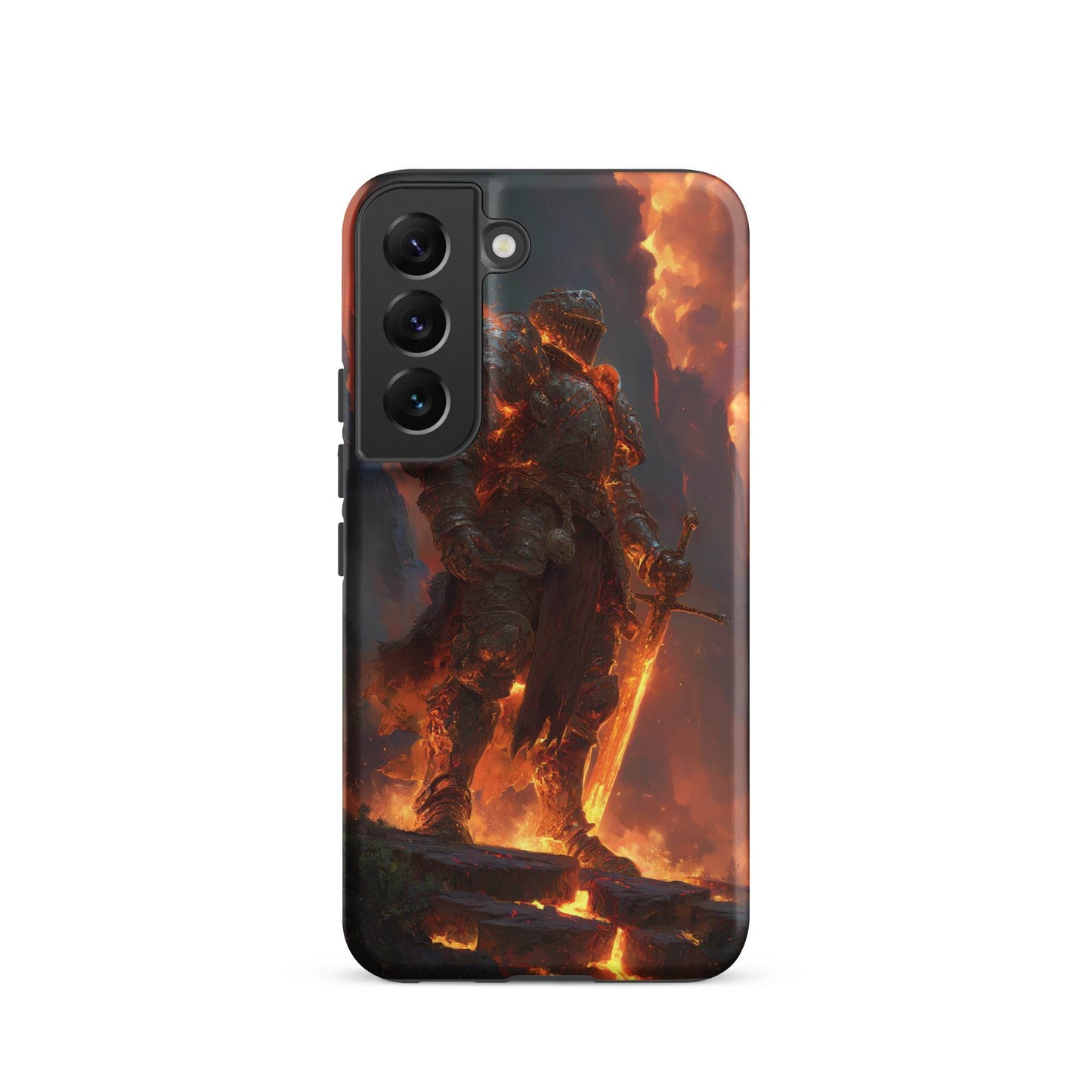 Fire Elemental Knight, Original Anime Art Tough case for Samsung® - Chromavolt