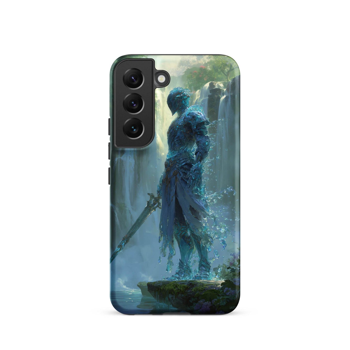 Water Elemental Knight, Original Anime Art Tough case for Samsung® - Chromavolt