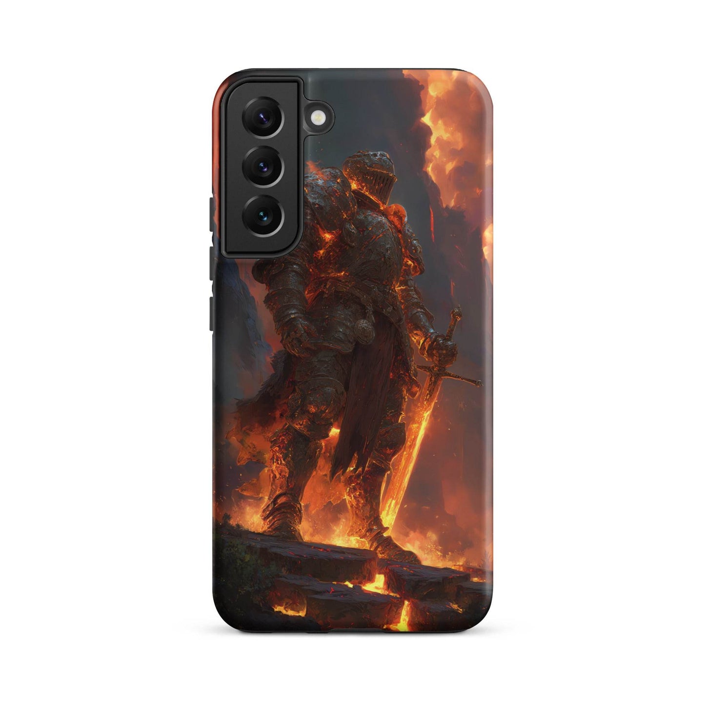 Fire Elemental Knight, Original Anime Art Tough case for Samsung® - Chromavolt