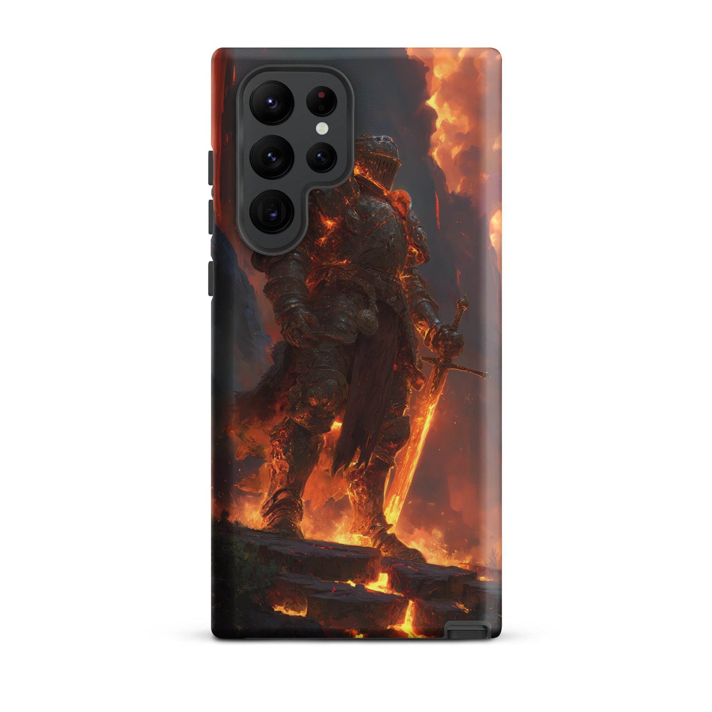 Fire Elemental Knight, Original Anime Art Tough case for Samsung® - Chromavolt