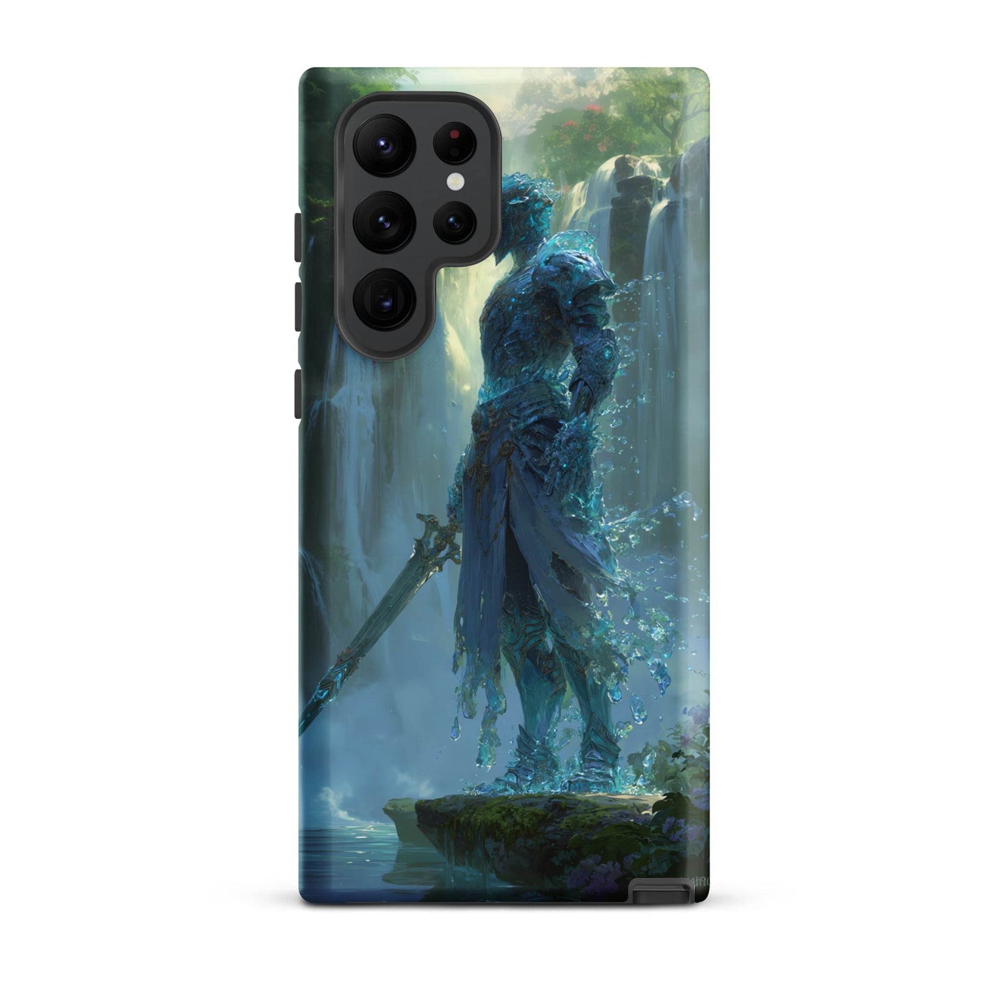 Water Elemental Knight, Original Anime Art Tough case for Samsung® - Chromavolt