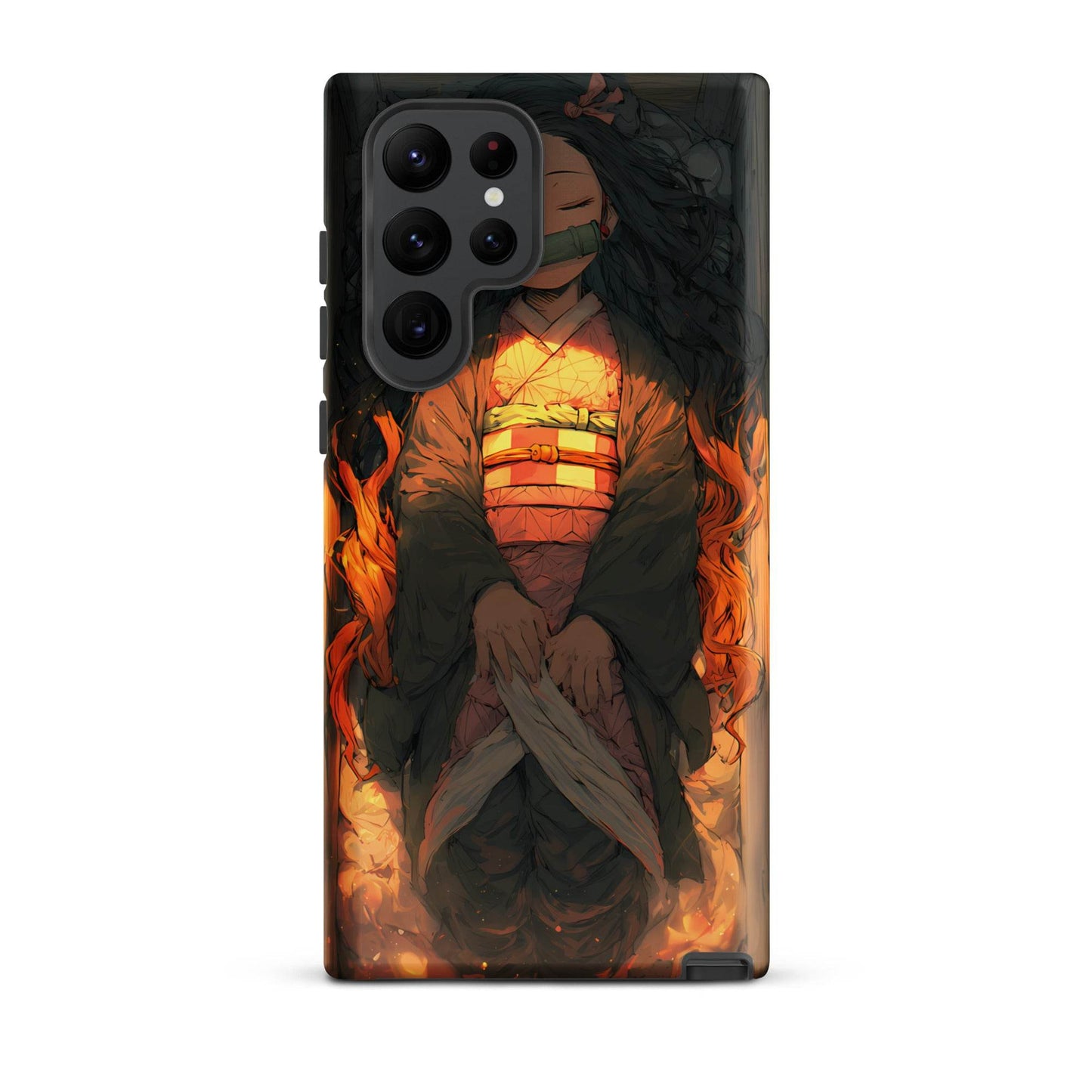 Sleeping Nezuko, Demon Slayer Anime Tough case for Samsung® - Chromavolt