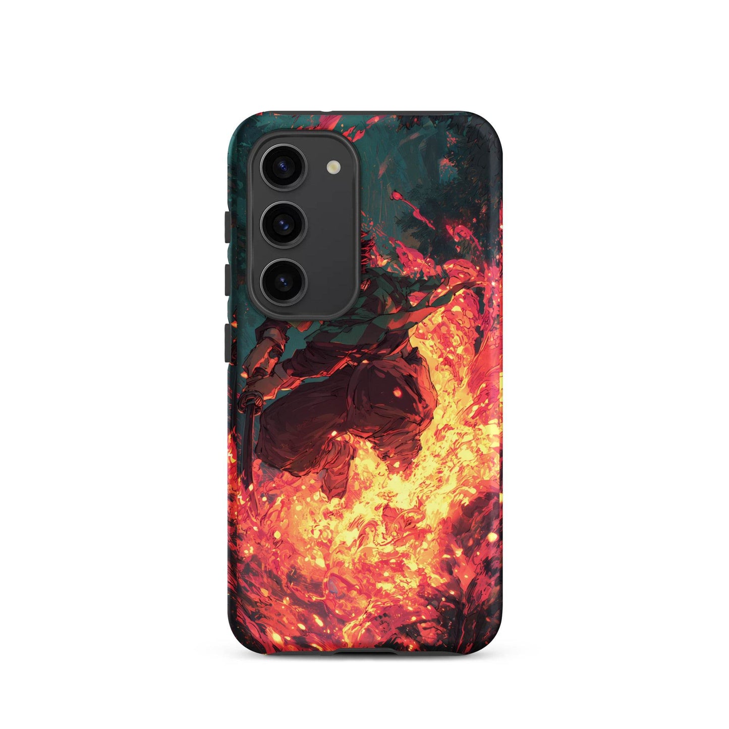 Tanjiro Kamado Hinokami Kagura, Demon Slayer Anime Tough case for Samsung® - Chromavolt
