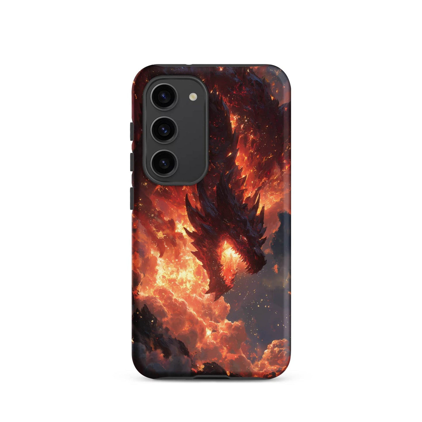 Fire Dragon: The Inferno Sovereign Tough case for Samsung® - Chromavolt