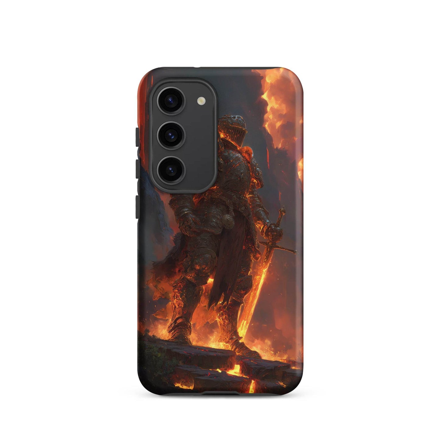 Fire Elemental Knight, Original Anime Art Tough case for Samsung® - Chromavolt