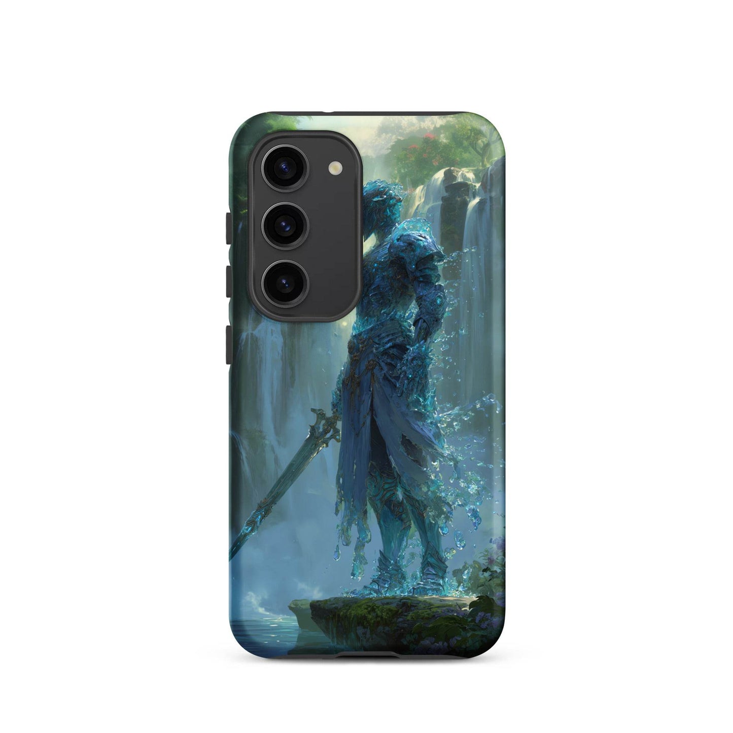 Water Elemental Knight, Original Anime Art Tough case for Samsung® - Chromavolt