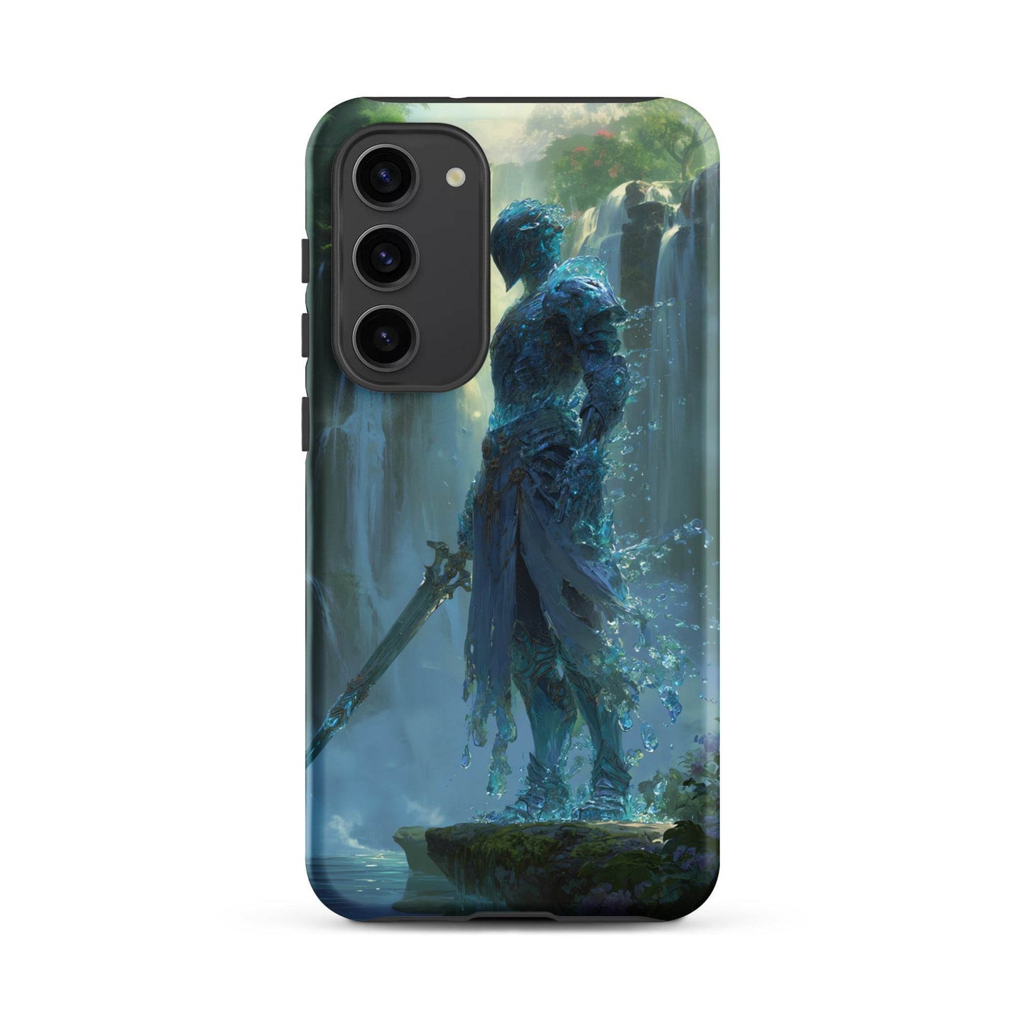 Water Elemental Knight, Original Anime Art Tough case for Samsung® - Chromavolt