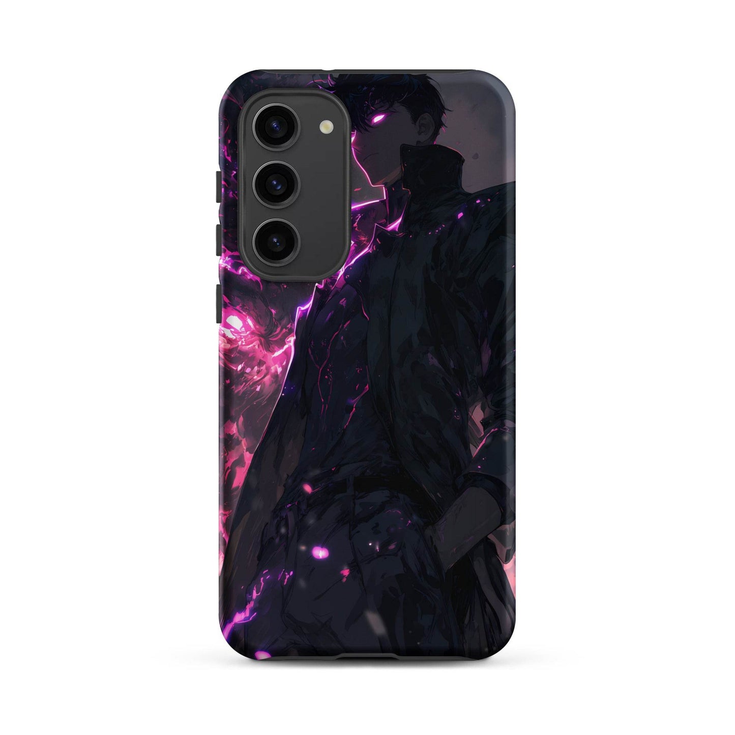 Solo Leveling Sung Jinwoo Shadow Monarch Anime Fan Art Tough case for Samsung® - Chromavolt
