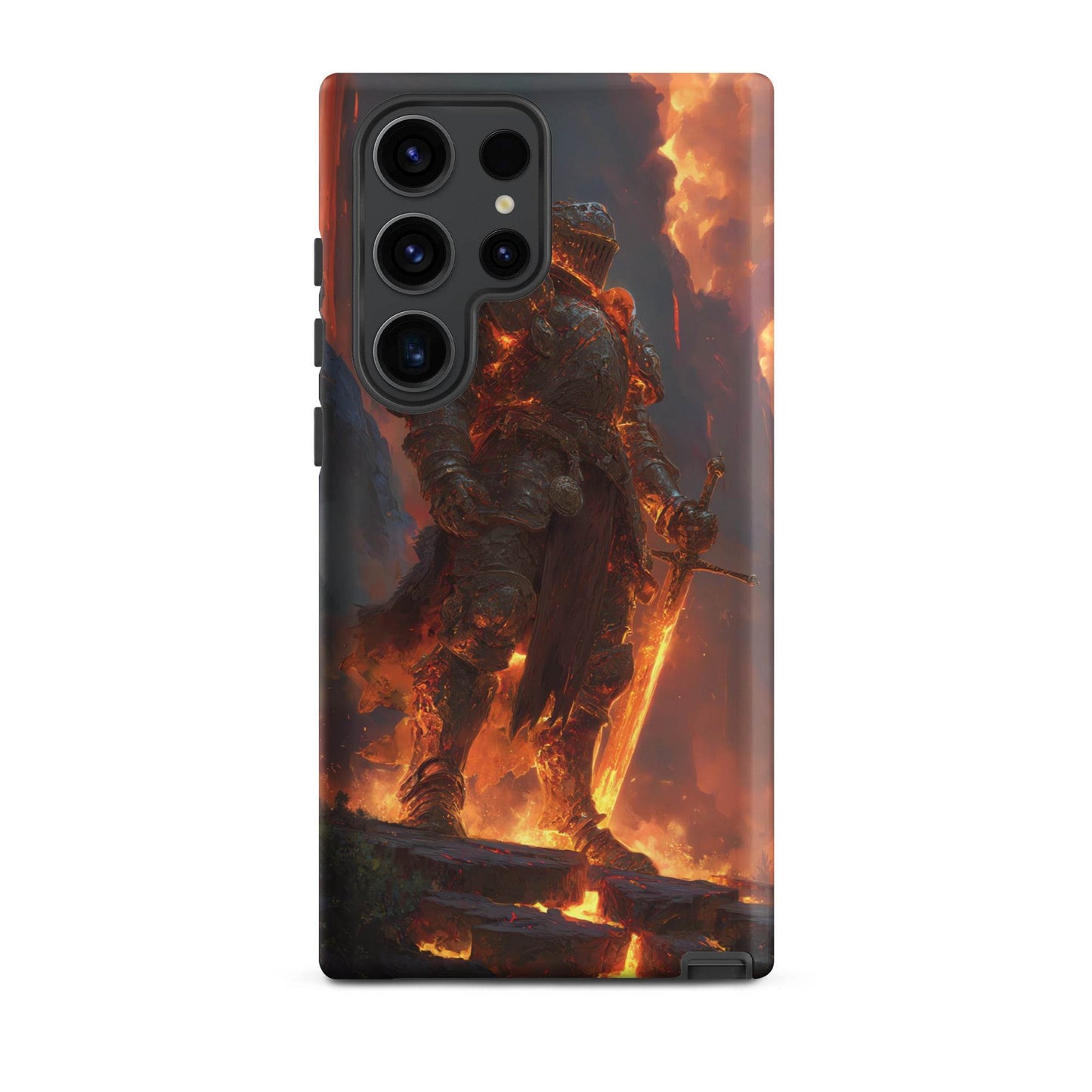 Fire Elemental Knight, Original Anime Art Tough case for Samsung® - Chromavolt