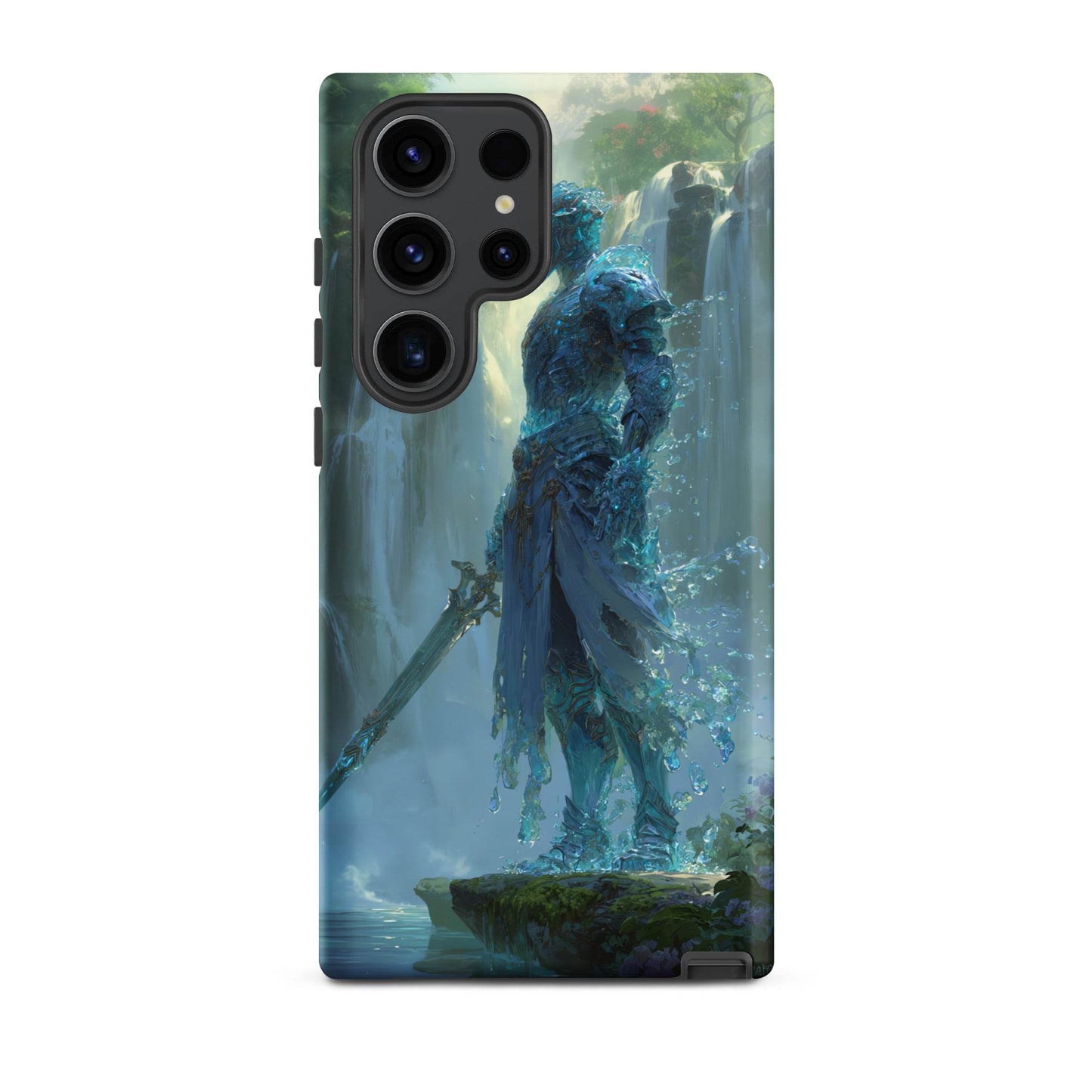 Water Elemental Knight, Original Anime Art Tough case for Samsung® - Chromavolt