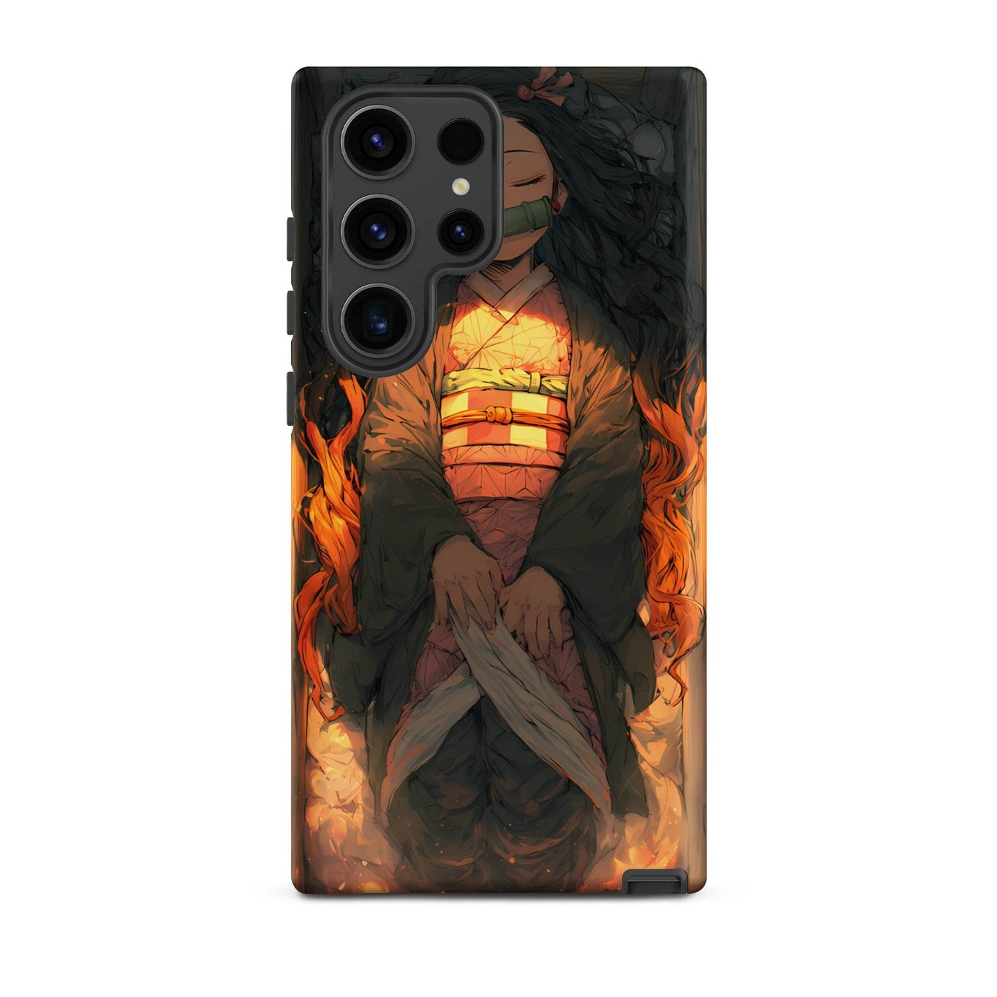 Sleeping Nezuko, Demon Slayer Anime Tough case for Samsung® - Chromavolt