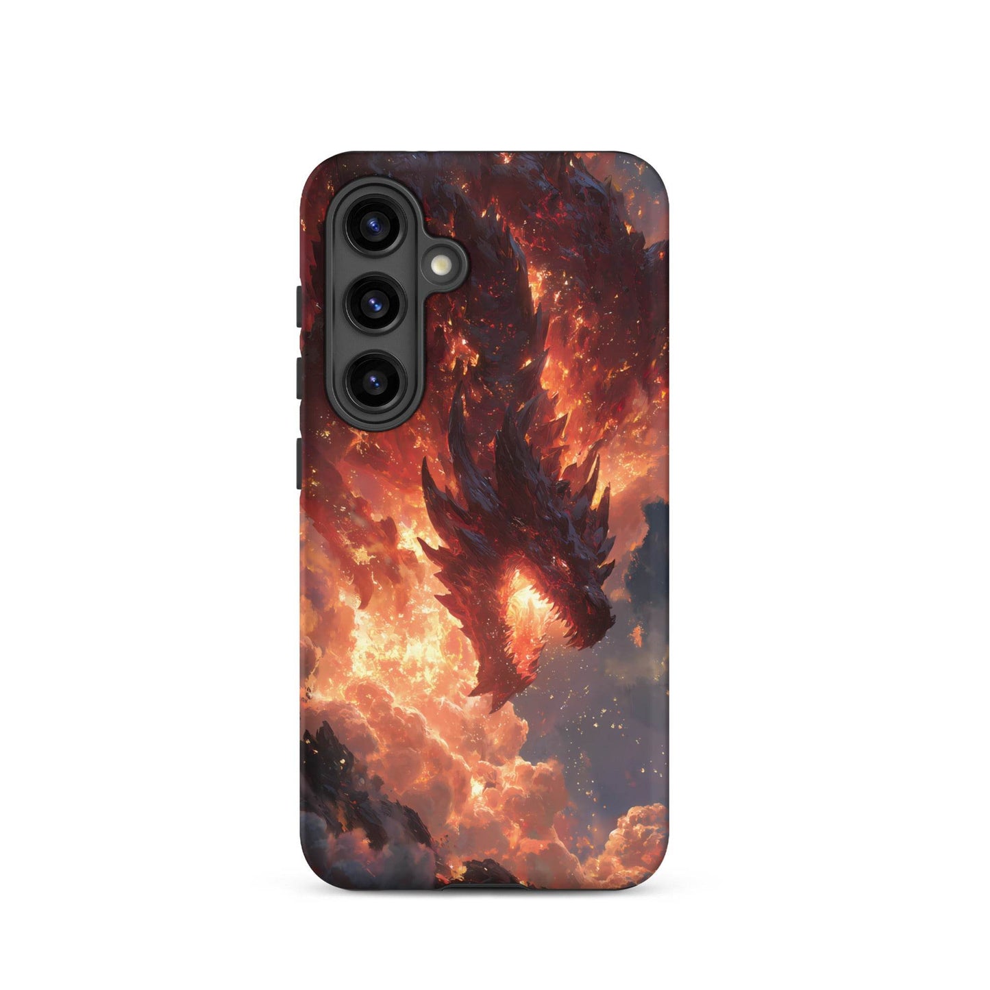 Fire Dragon: The Inferno Sovereign Tough case for Samsung® - Chromavolt