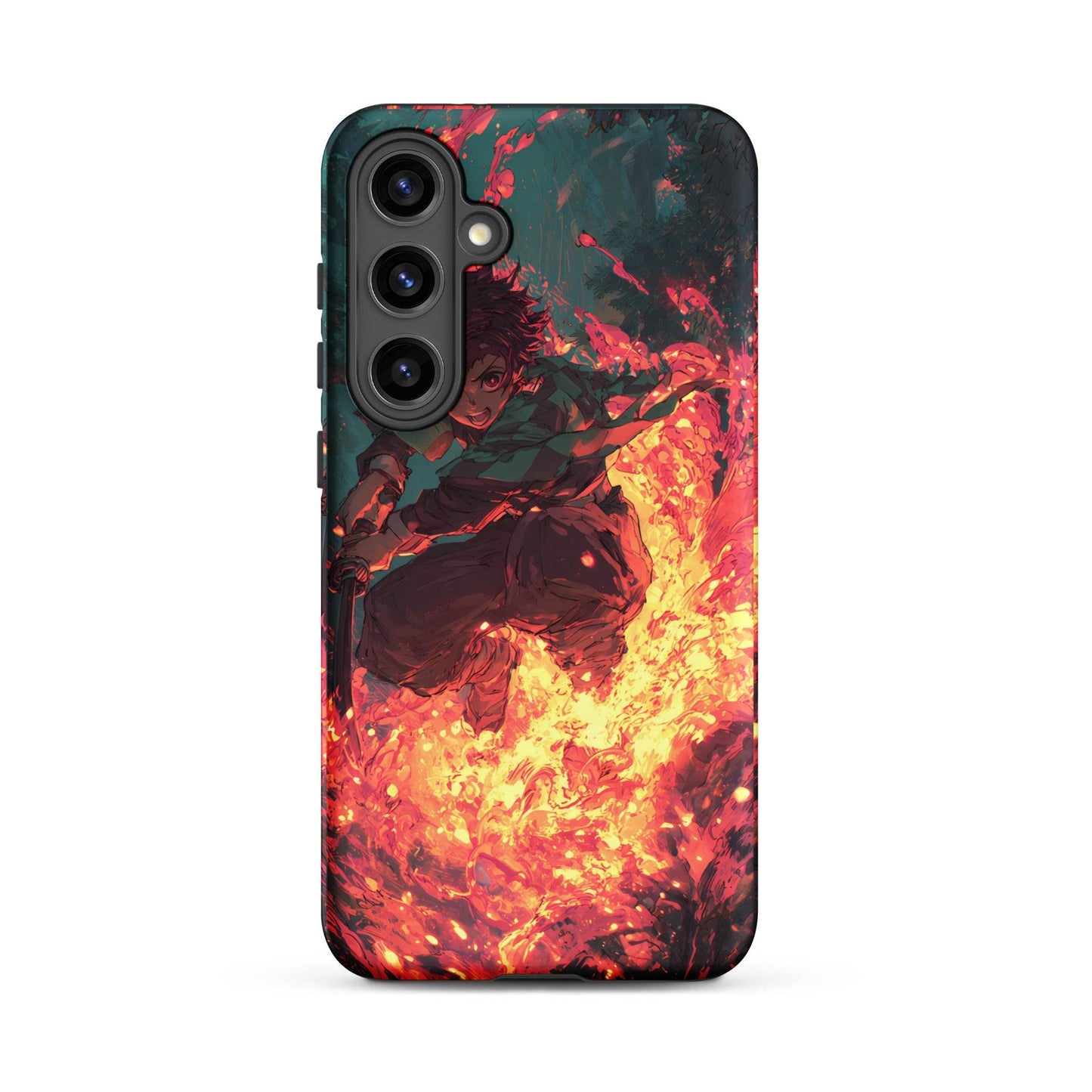 Tanjiro Kamado Hinokami Kagura, Demon Slayer Anime Tough case for Samsung® - Chromavolt