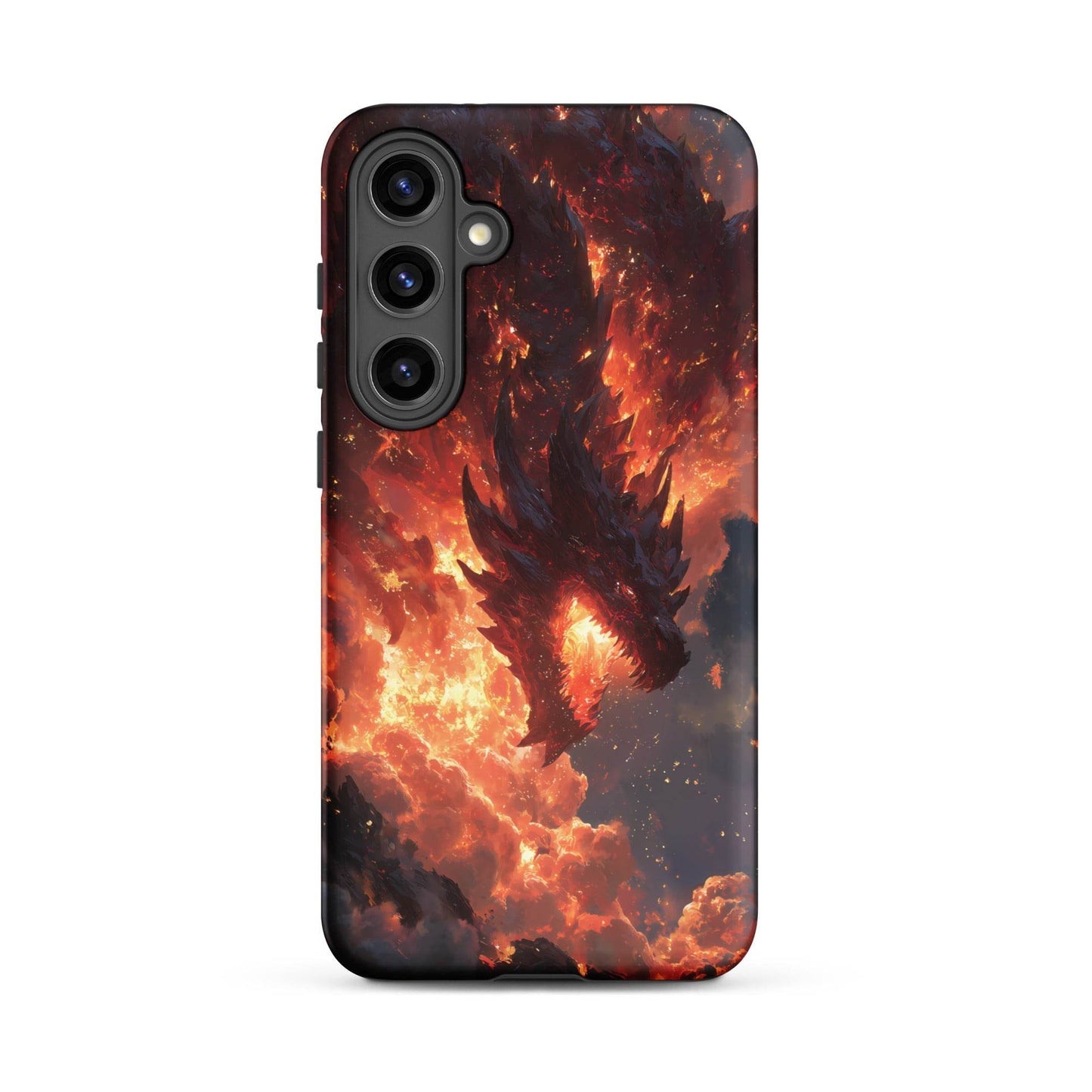 Fire Dragon: The Inferno Sovereign Tough case for Samsung® - Chromavolt
