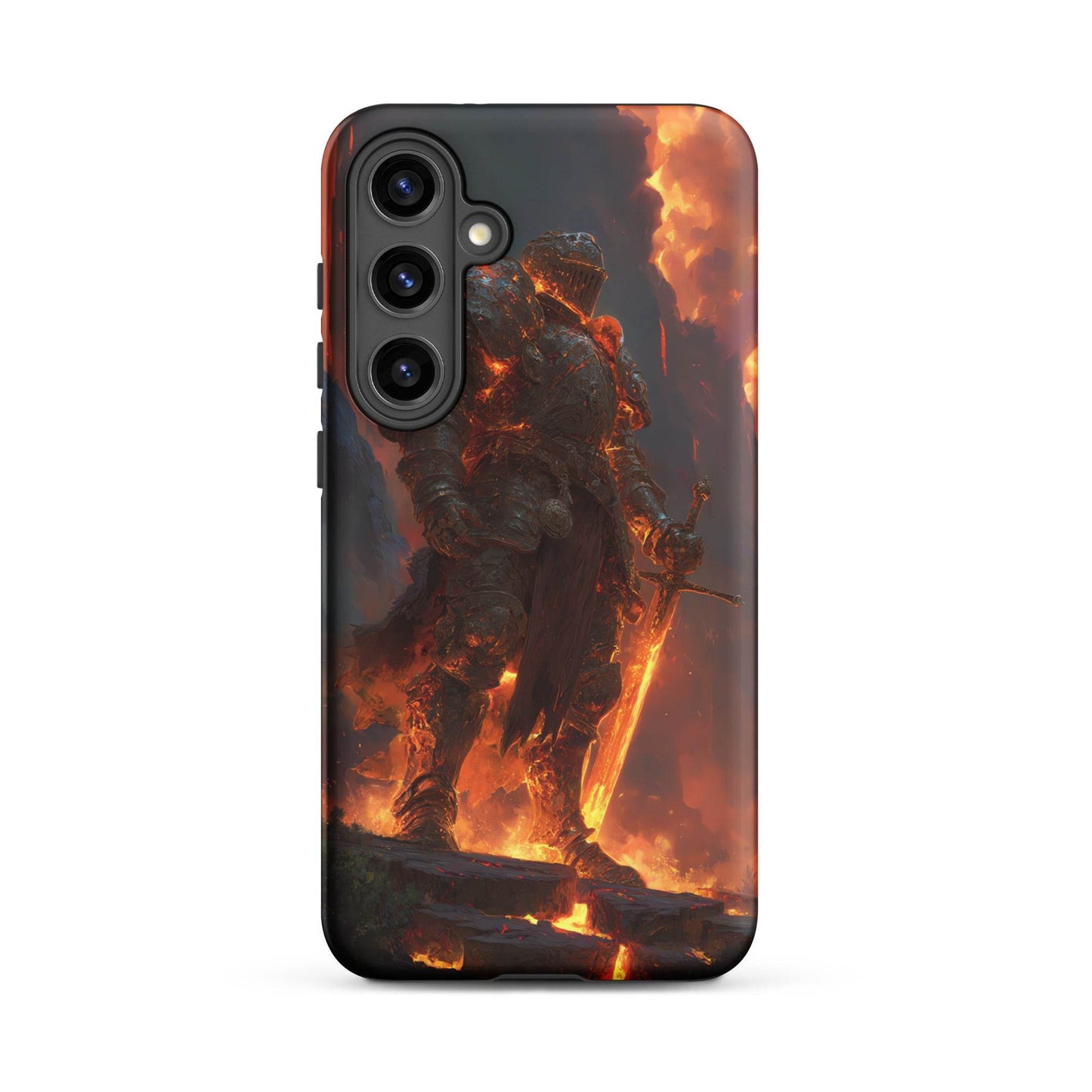Fire Elemental Knight, Original Anime Art Tough case for Samsung® - Chromavolt