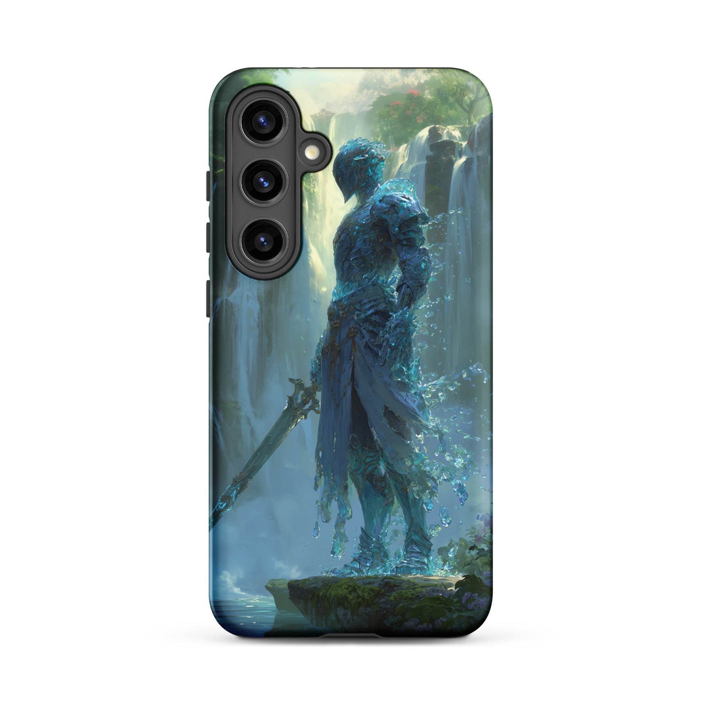 Water Elemental Knight, Original Anime Art Tough case for Samsung® - Chromavolt