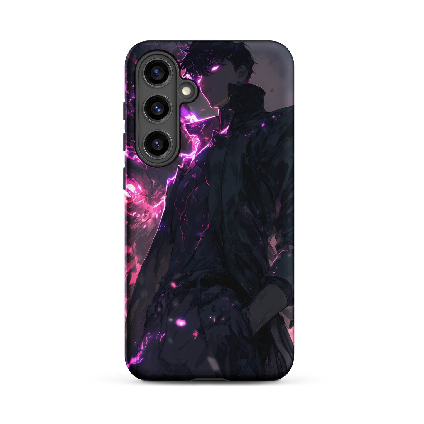 Solo Leveling Sung Jinwoo Shadow Monarch Anime Fan Art Tough case for Samsung® - Chromavolt