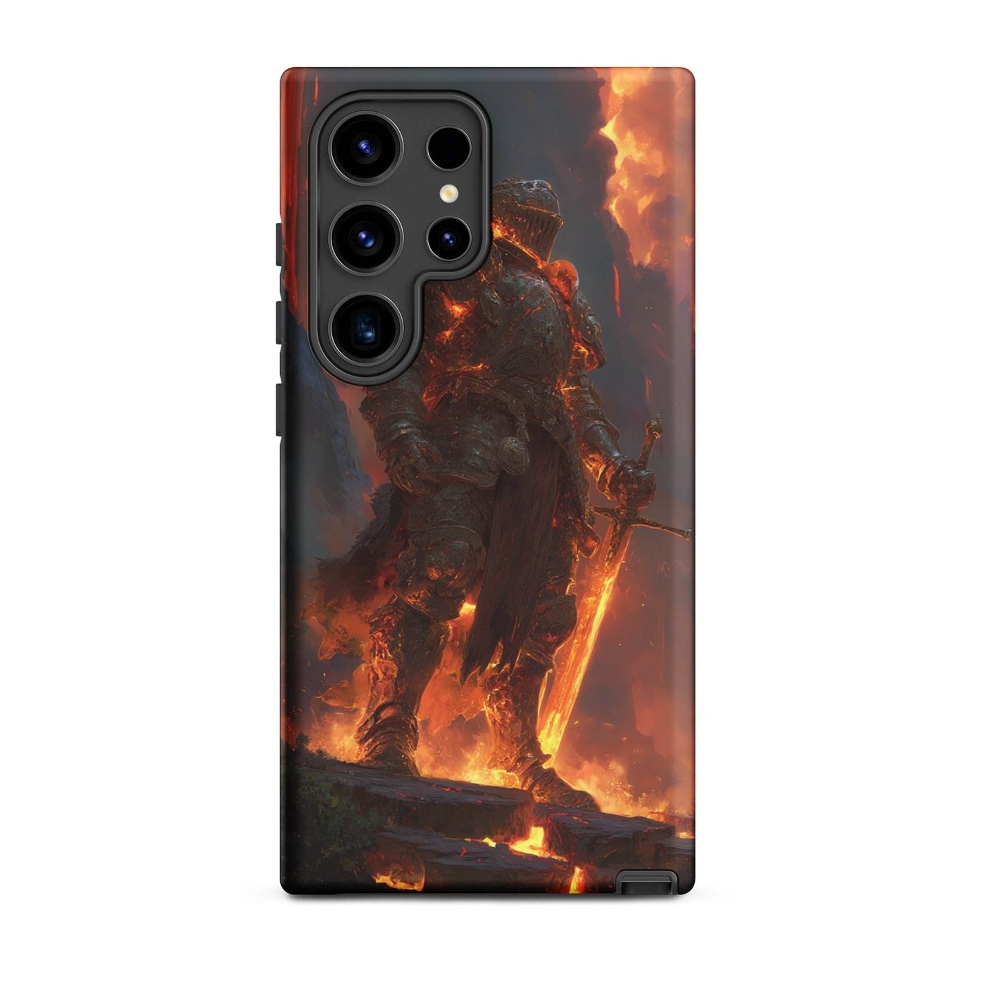 Fire Elemental Knight, Original Anime Art Tough case for Samsung® - Chromavolt