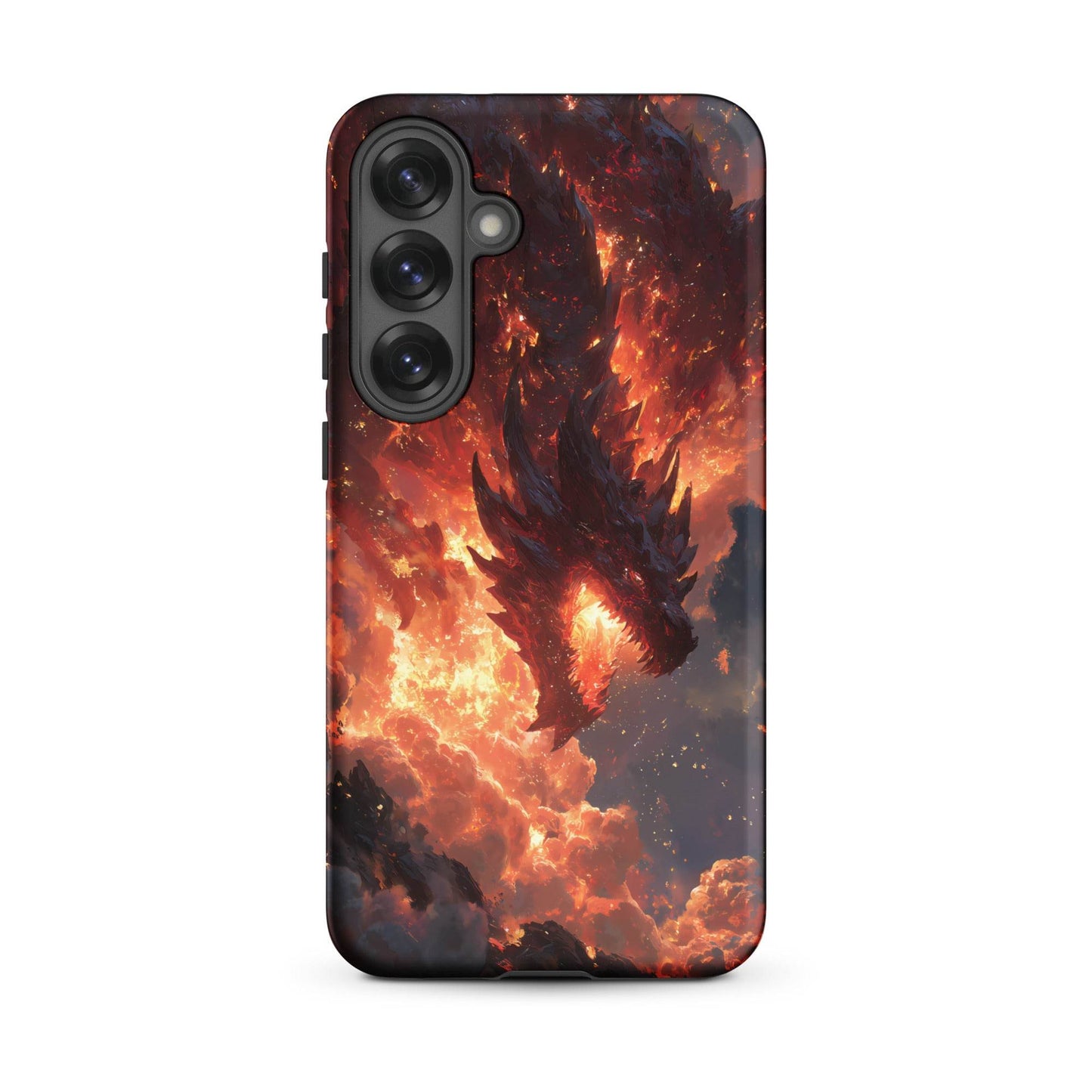Fire Dragon: The Inferno Sovereign Tough case for Samsung® - Chromavolt