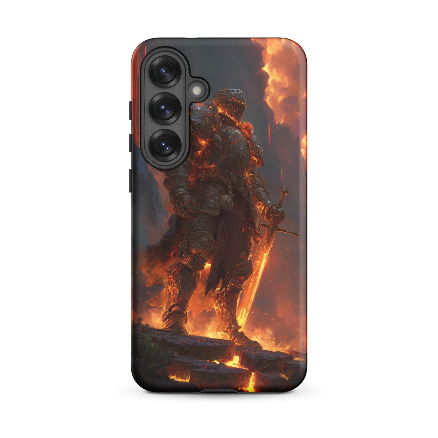 Fire Elemental Knight, Original Anime Art Tough case for Samsung® - Chromavolt