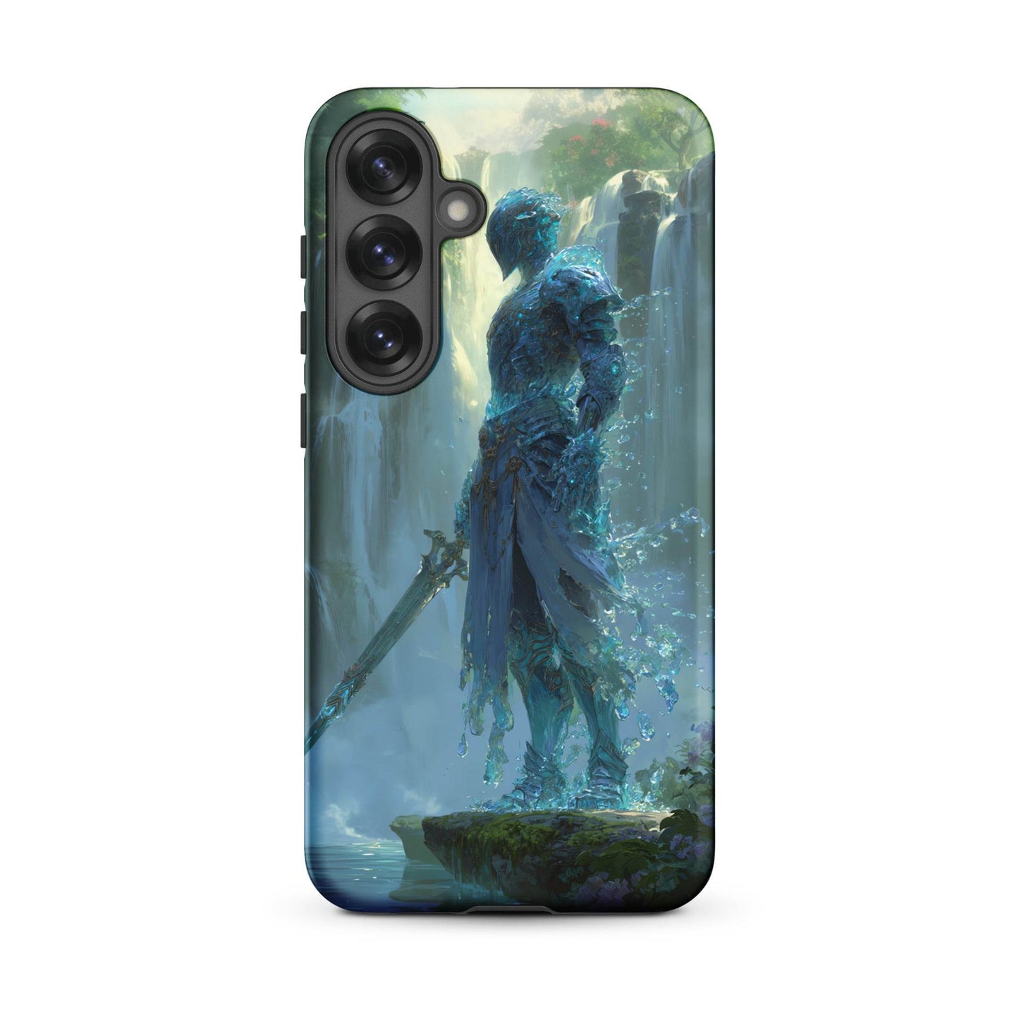 Water Elemental Knight, Original Anime Art Tough case for Samsung® - Chromavolt