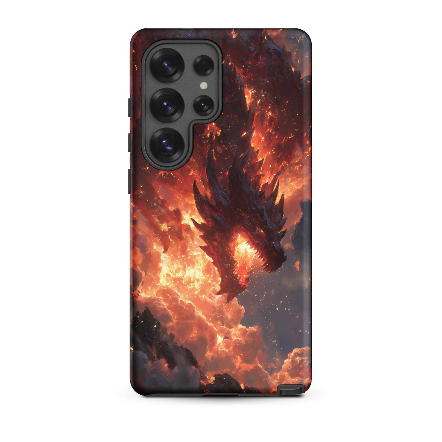 Fire Dragon: The Inferno Sovereign Tough case for Samsung® - Chromavolt