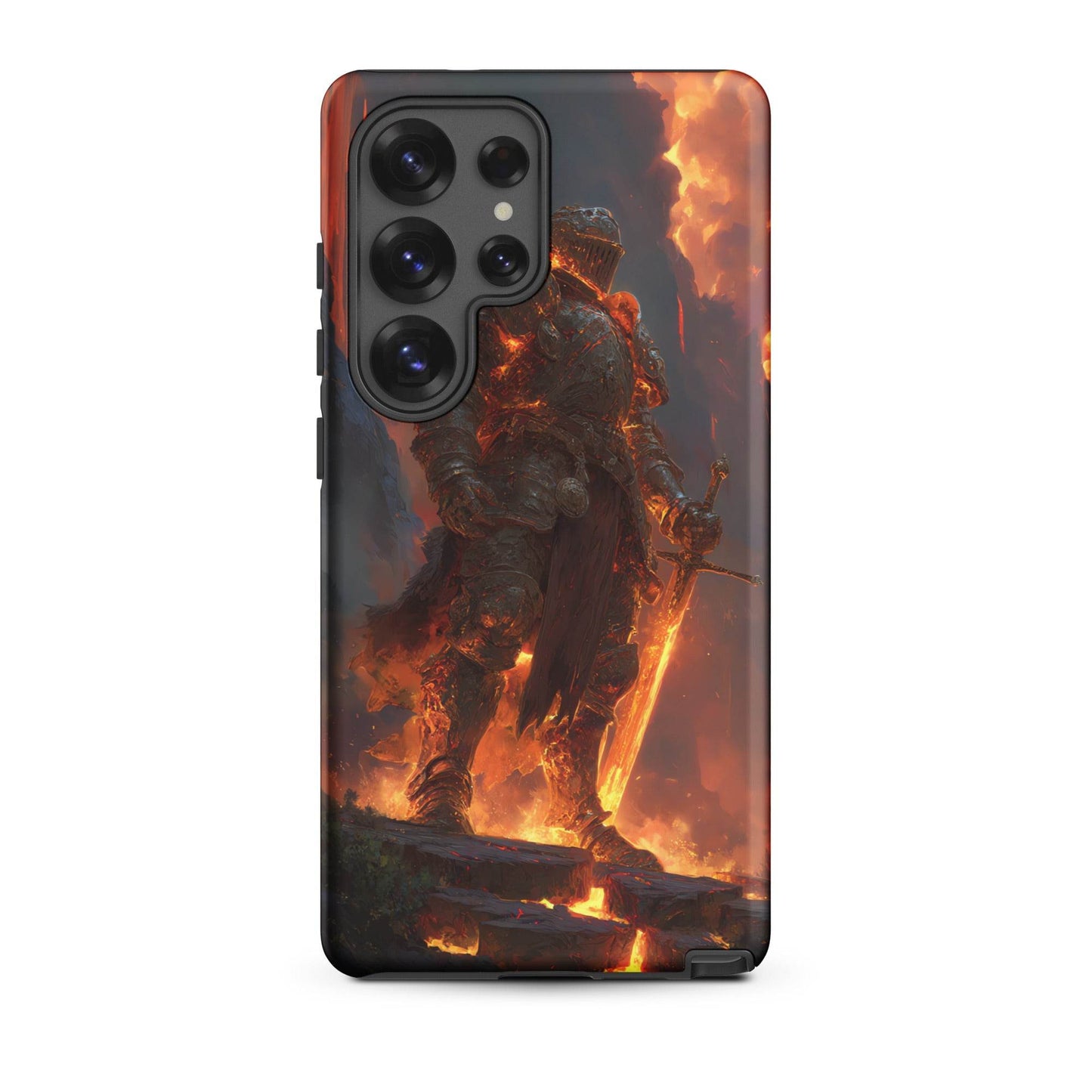 Fire Elemental Knight, Original Anime Art Tough case for Samsung® - Chromavolt
